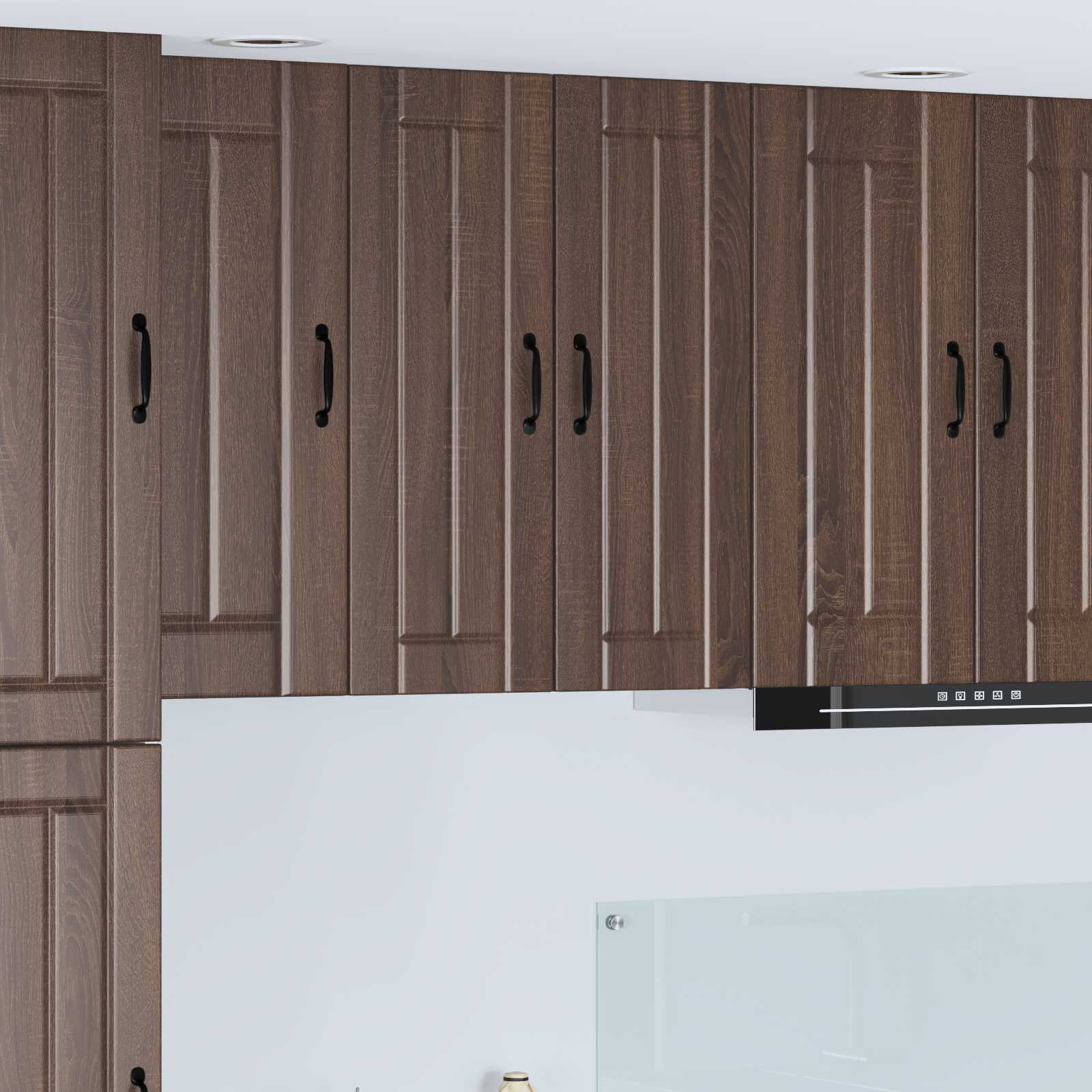 Wandschrank LUCCA 2 stk. Brauneiche Holzwerkstoff