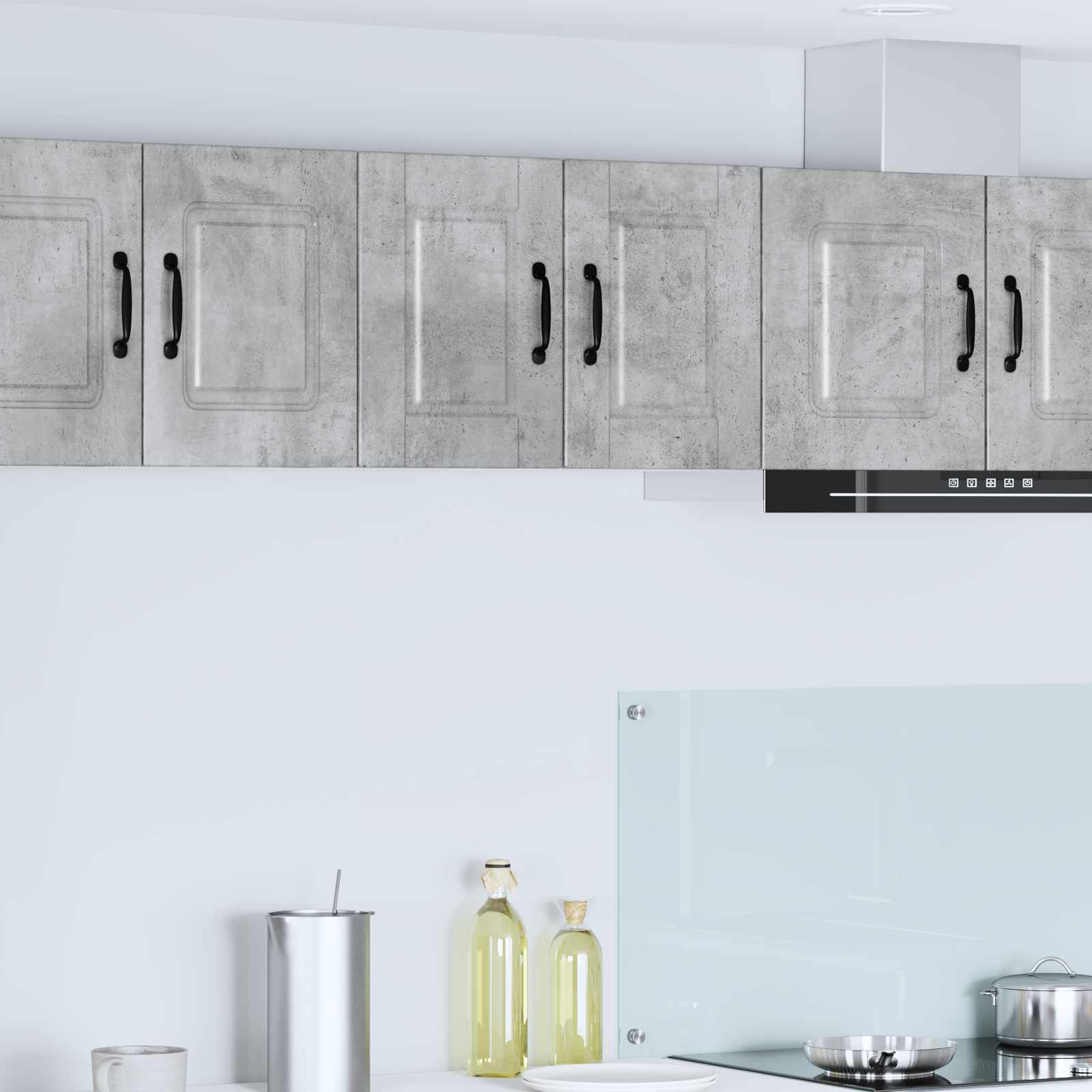 Wandschrank PORTO 2 stk. Beton Grau Holzwerkstoff