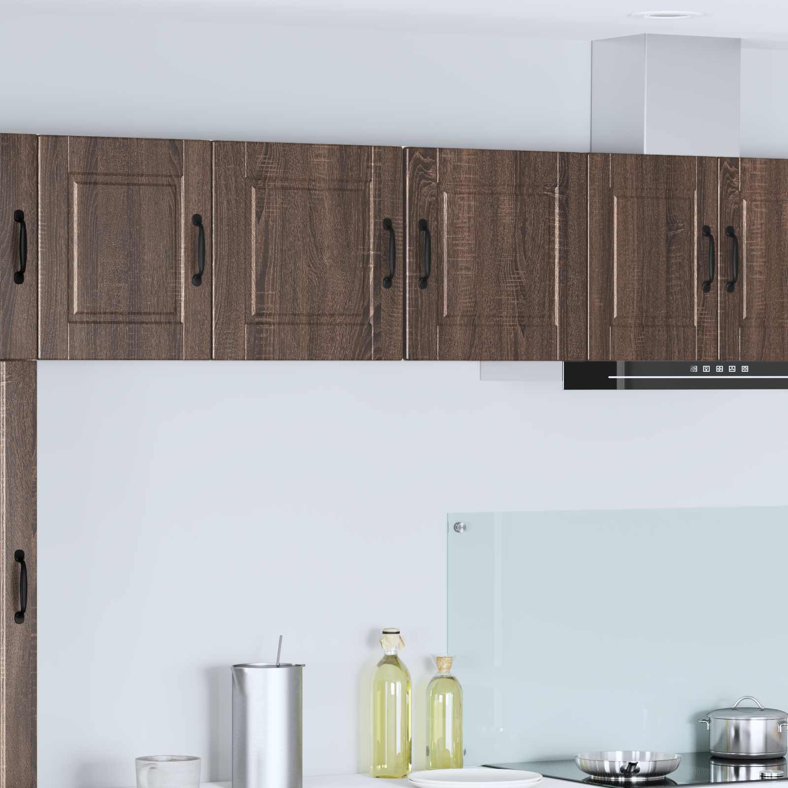 Wandschrank PORTO 2 stk. Braun Eichen-Optik Holzwerkstoff
