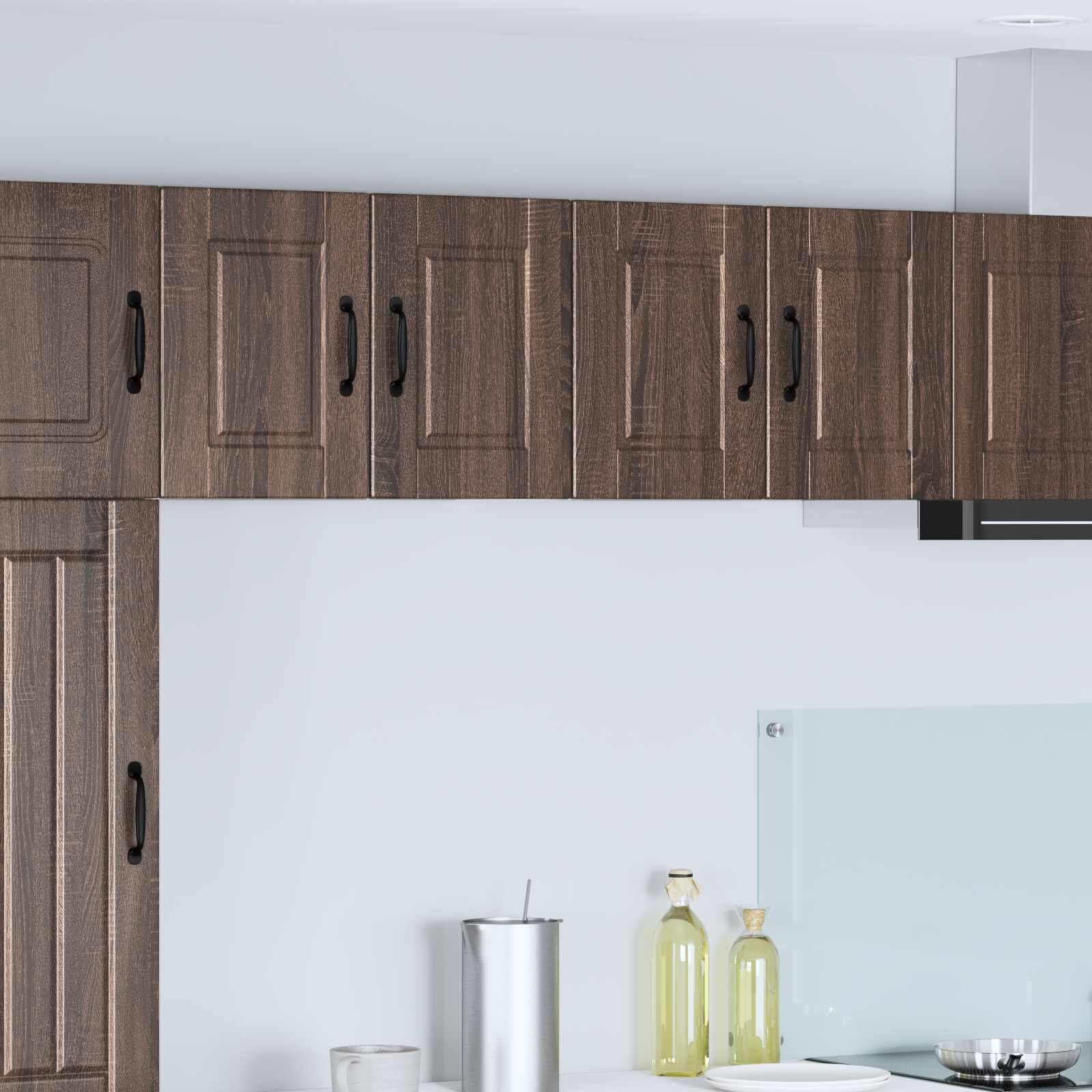 Wandschrank PORTO 2 stk. Braun Eichen-Optik Holzwerkstoff