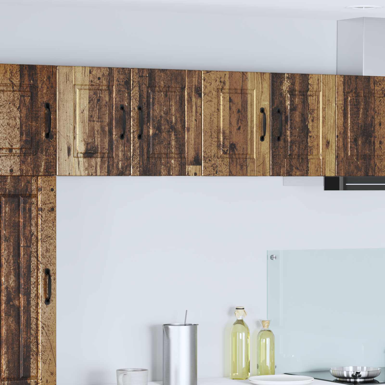 Wandschrank PORTO 2 stk. Altholz Holzwerkstoff