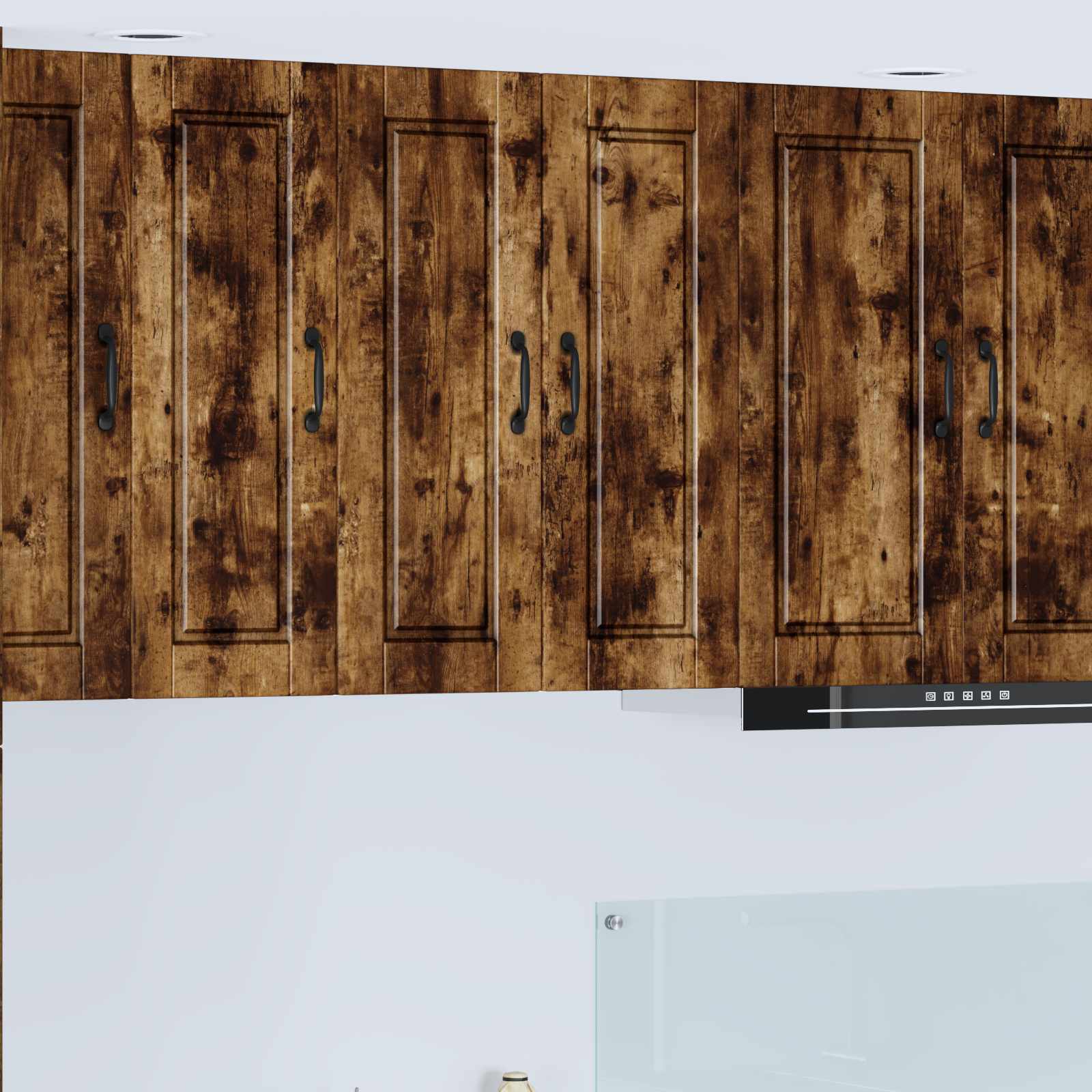 Wandschrank PORTO 2 stk. Geräucherte Eiche Holzwerkstoff