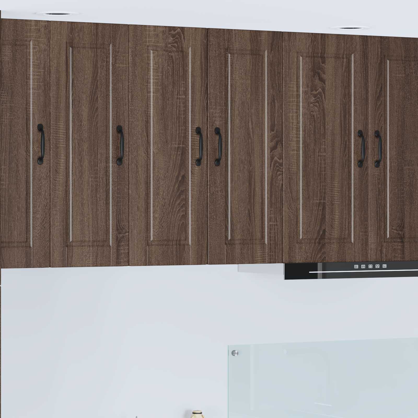 Wandschrank PORTO 2 stk. Braun Eichen-Optik Holzwerkstoff