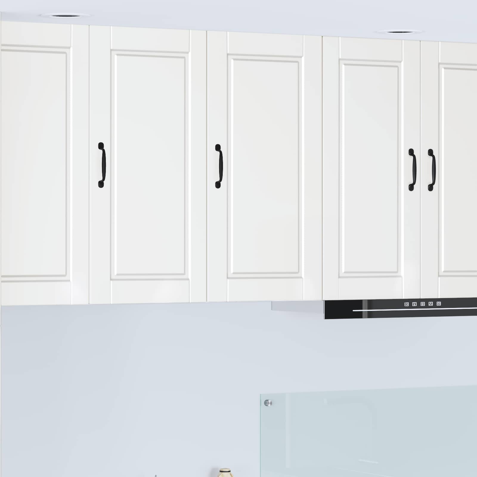 Wandschrank PORTO Hochglanz Weiß 40 x 31 x 80 cm Holzwerkstoff