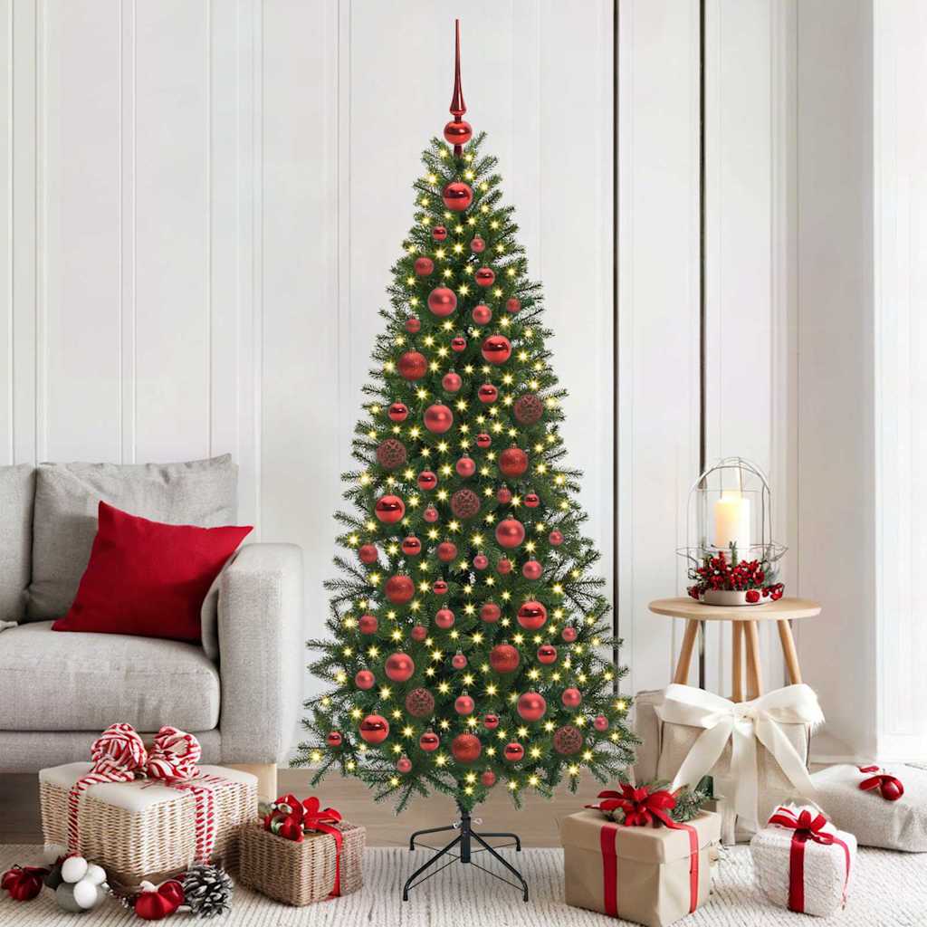 Weihnachtskugel-Set 120 stk. 300 LEDs Warmes Weiß Ø 6 cm