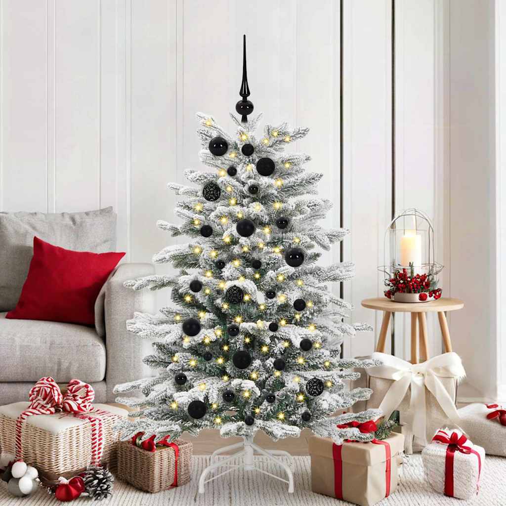 Weihnachtskugel-Set 61 stk. 150 LEDs Warmes Weiß Ø 6 cm