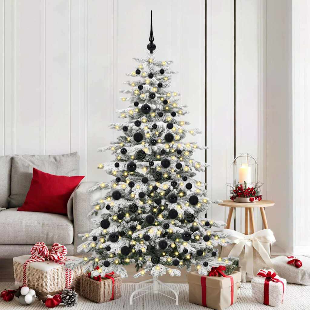 Weihnachtskugel-Set 120 stk. 300 LEDs Warmes Weiß Ø 6 cm