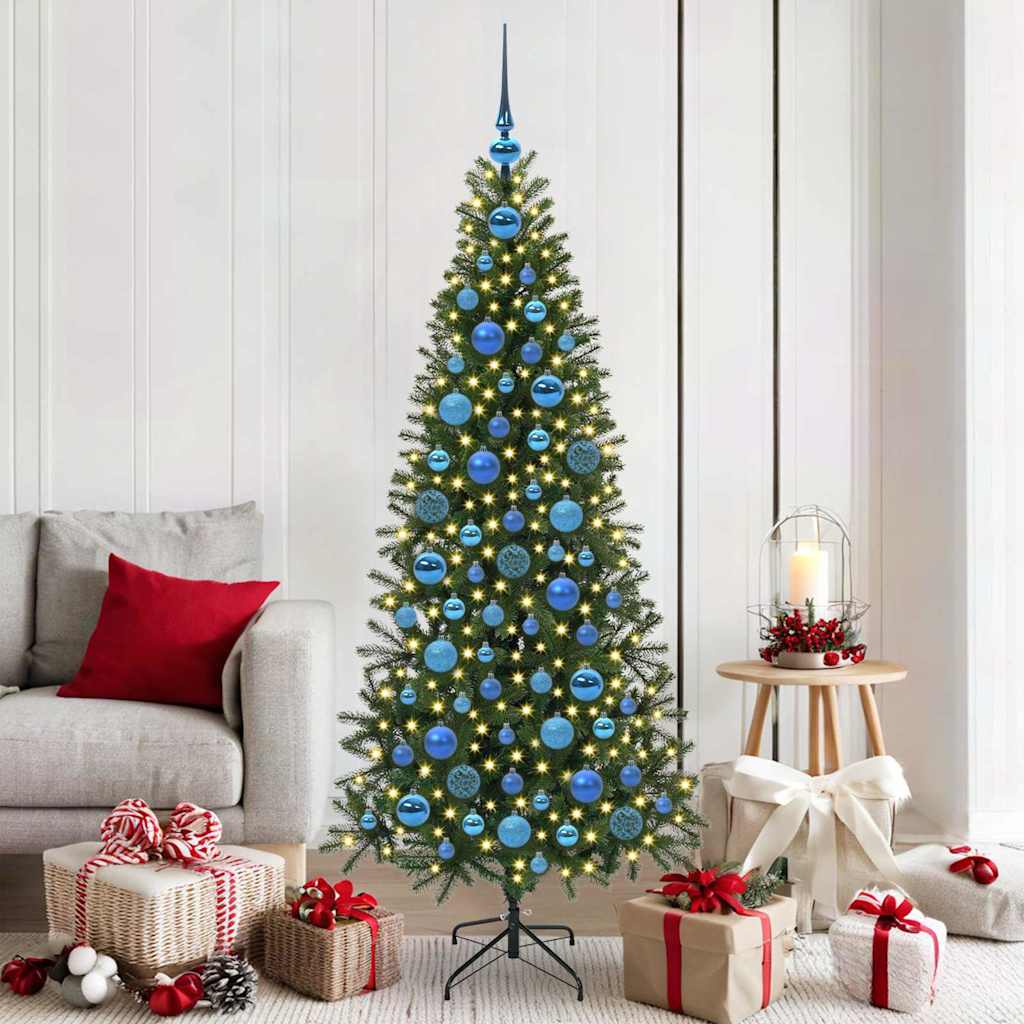 Weihnachtskugel-Set 120 stk. 300 LEDs Warmes Weiß Ø 6 cm