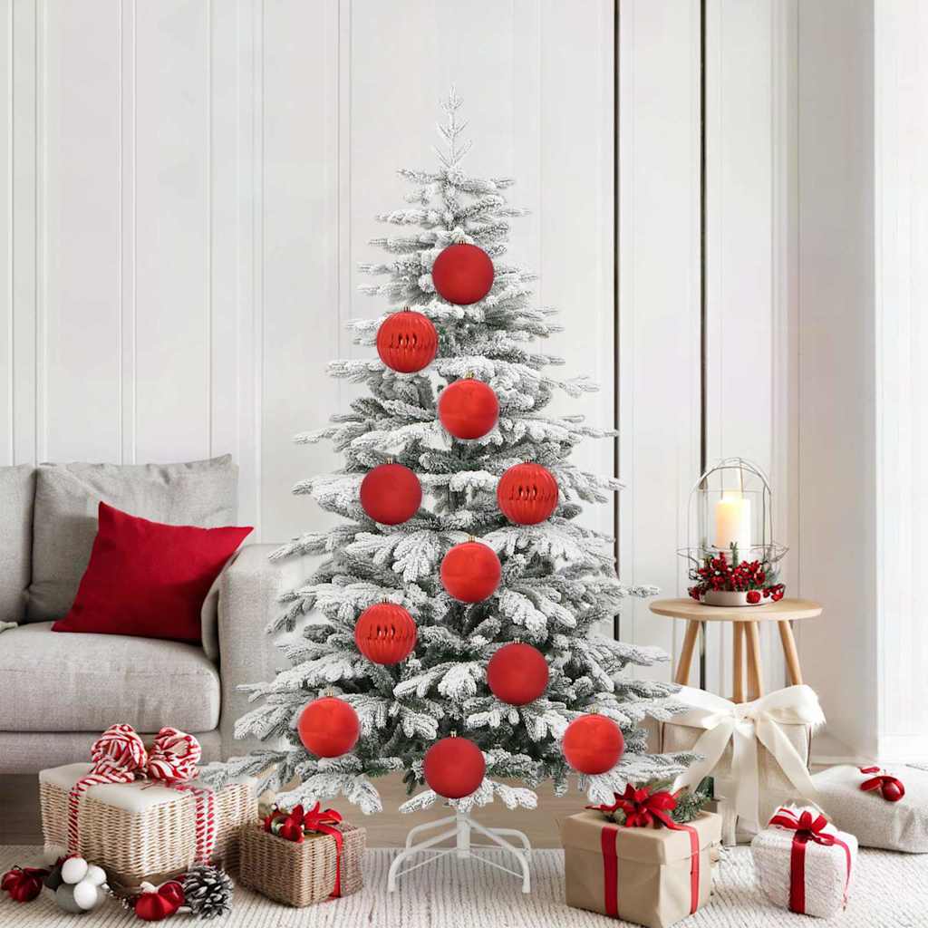 Weihnachtsbaumkugel Set XL 9 stk. Rot Ø 15 cm Kunststoff