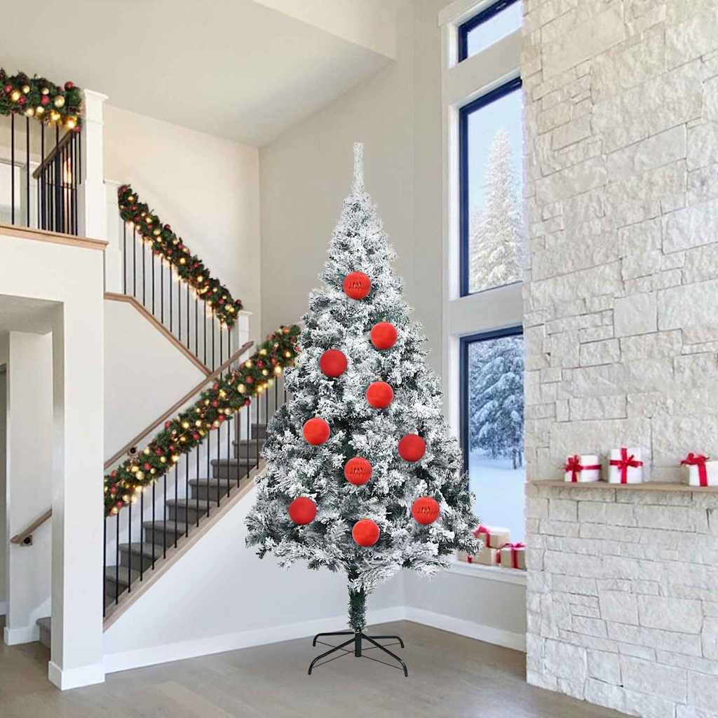 Weihnachtsbaumkugel Set XXL 4 stk. Rot Ø 20 cm Kunststoff