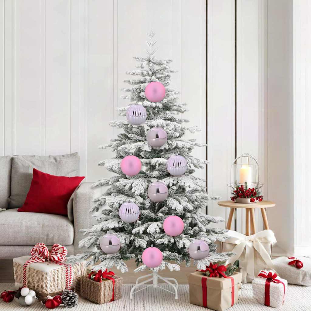 Weihnachtsbaumkugel Set XL 9 stk. Rosa Ø 15 cm Kunststoff