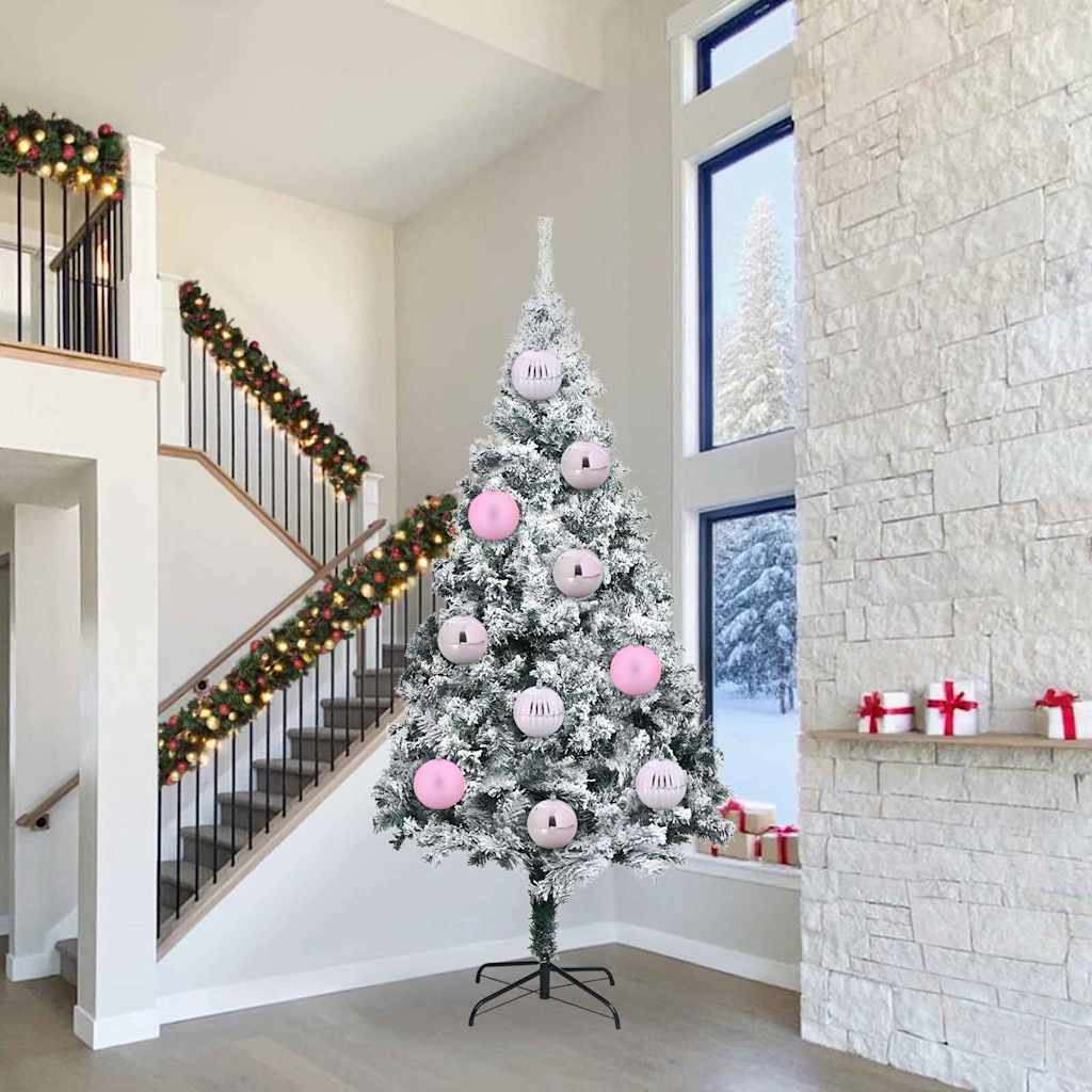 Weihnachtsbaumkugel Set XXL 3 stk. Rosa Ø 25 cm Kunststoff