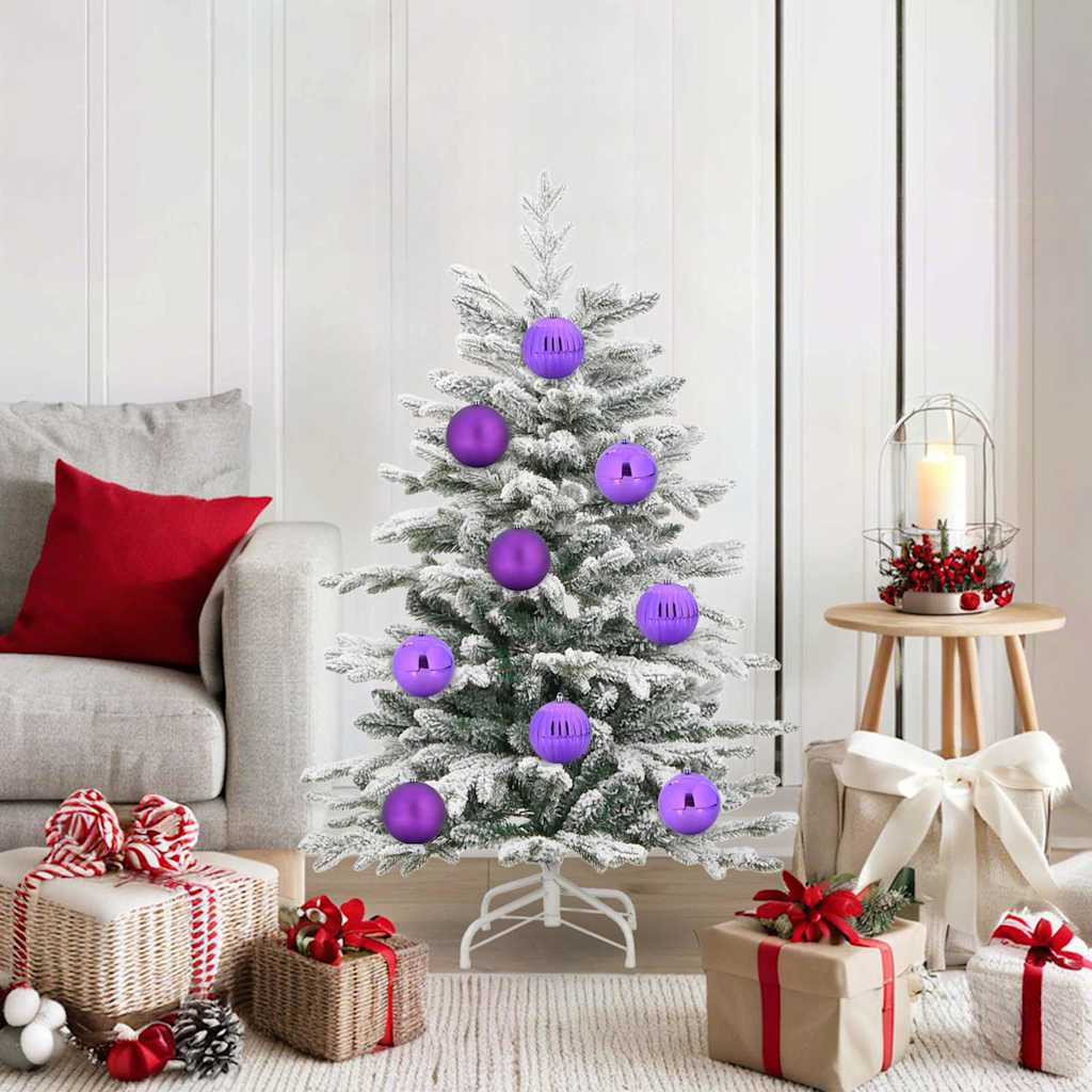Weihnachtsbaumkugel Set XL 15 stk. Lila Ø 10 cm Kunststoff