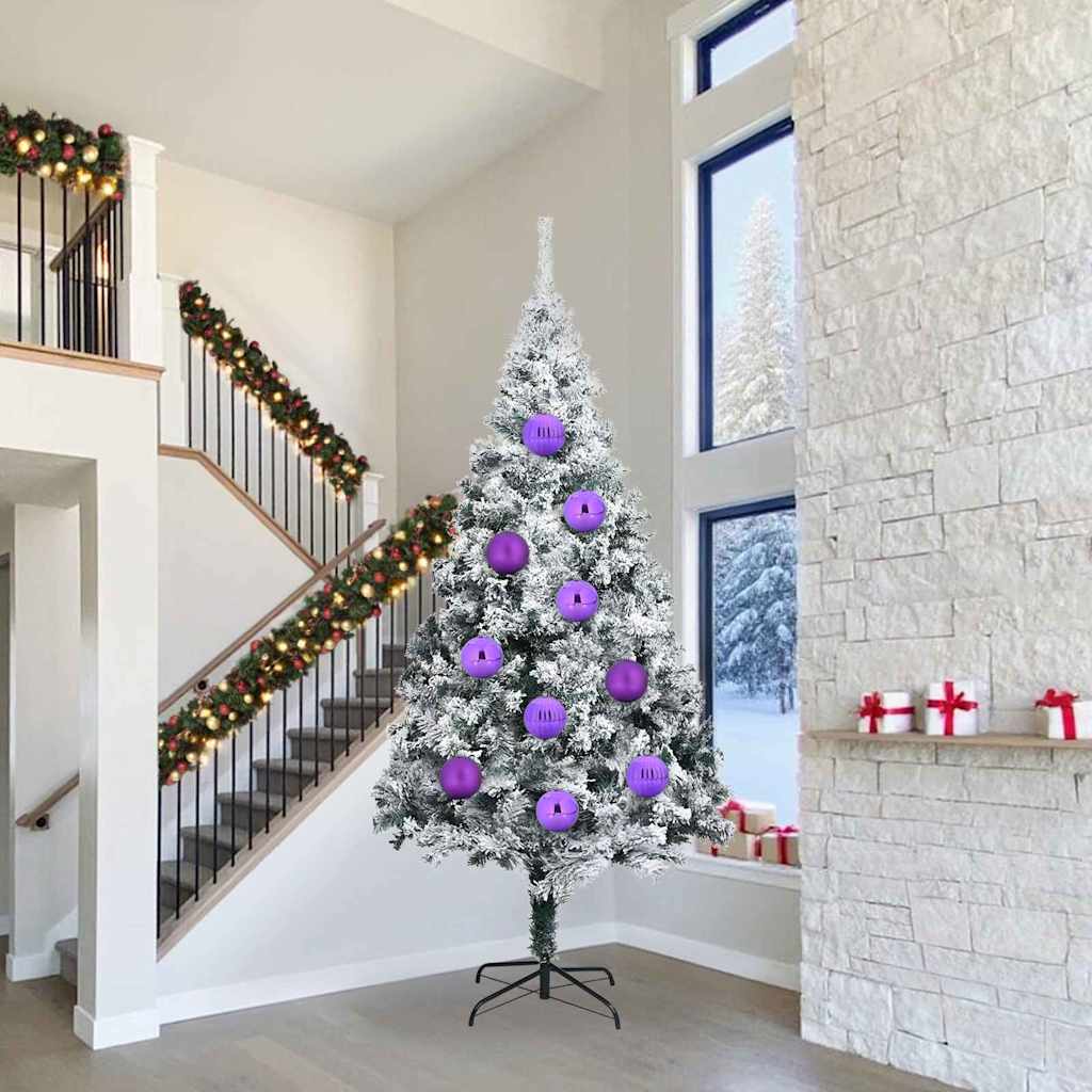 Weihnachtsbaumkugel Set XXL 4 stk. Lila Ø 20 cm Kunststoff