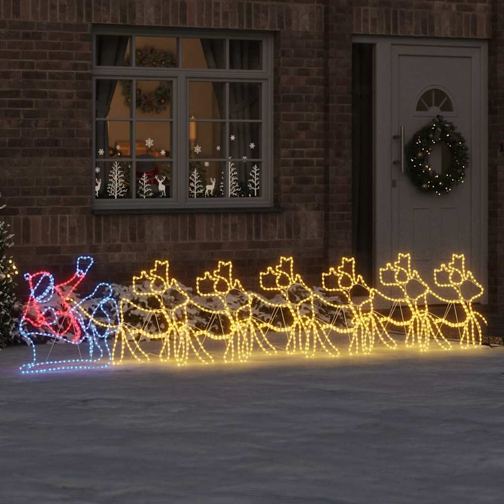 Weihnachtsdekoration LEDs Mehrfarbig 69 x 79 cm PVC