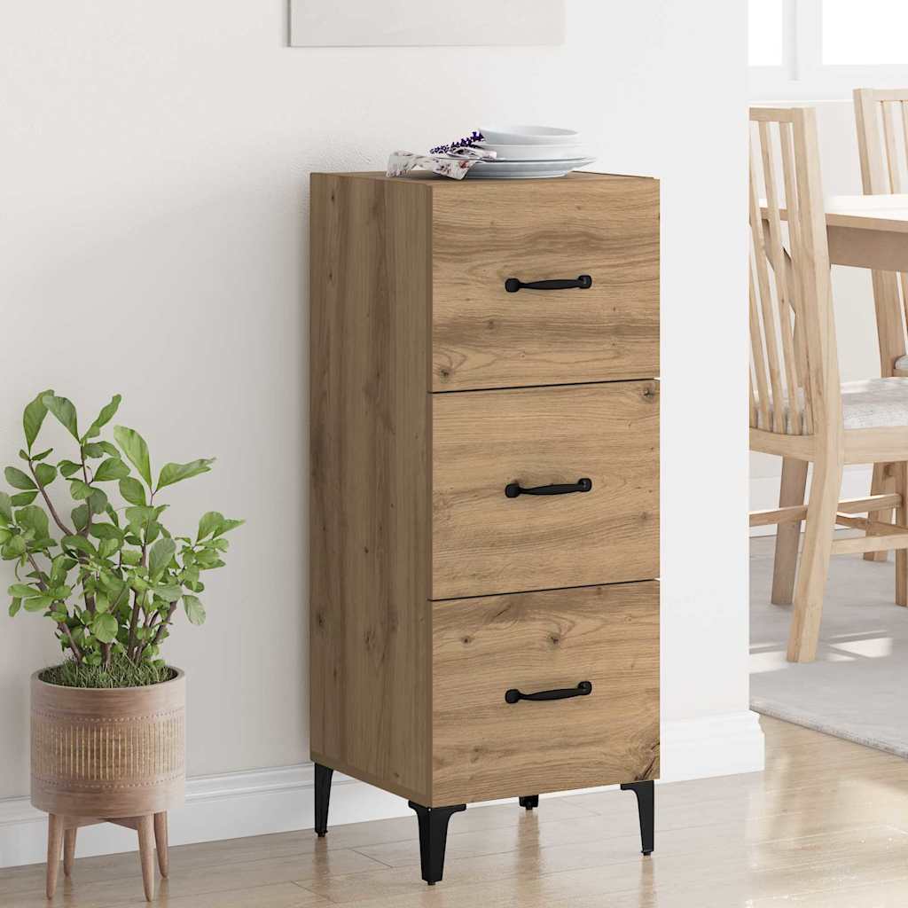 Sideboard Artisan-Eiche 34,5 x 34 x 90 cm Holzwerkstoff