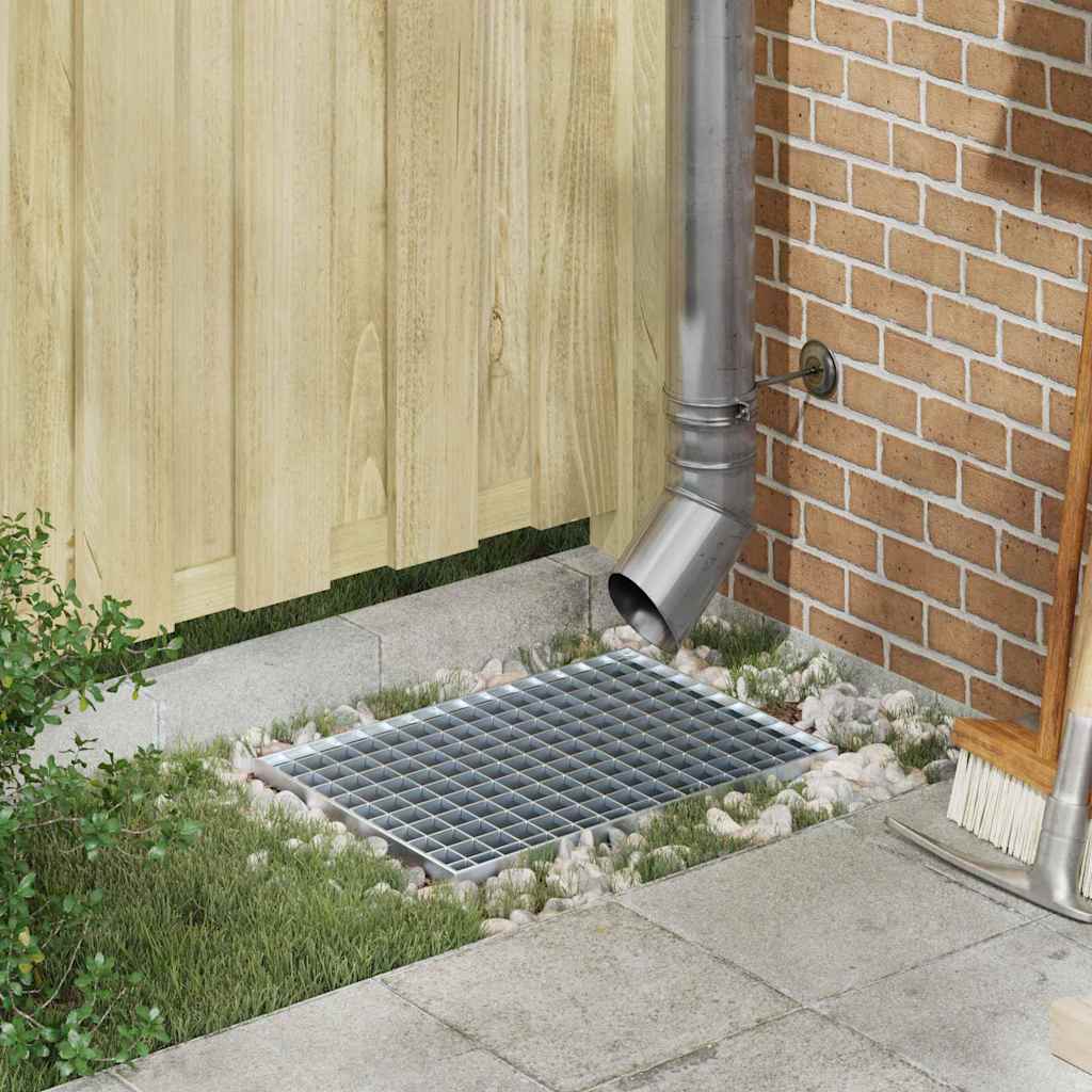 Gitter Silber 50 x 35 x 2 cm Feuerverzinkter Stahl