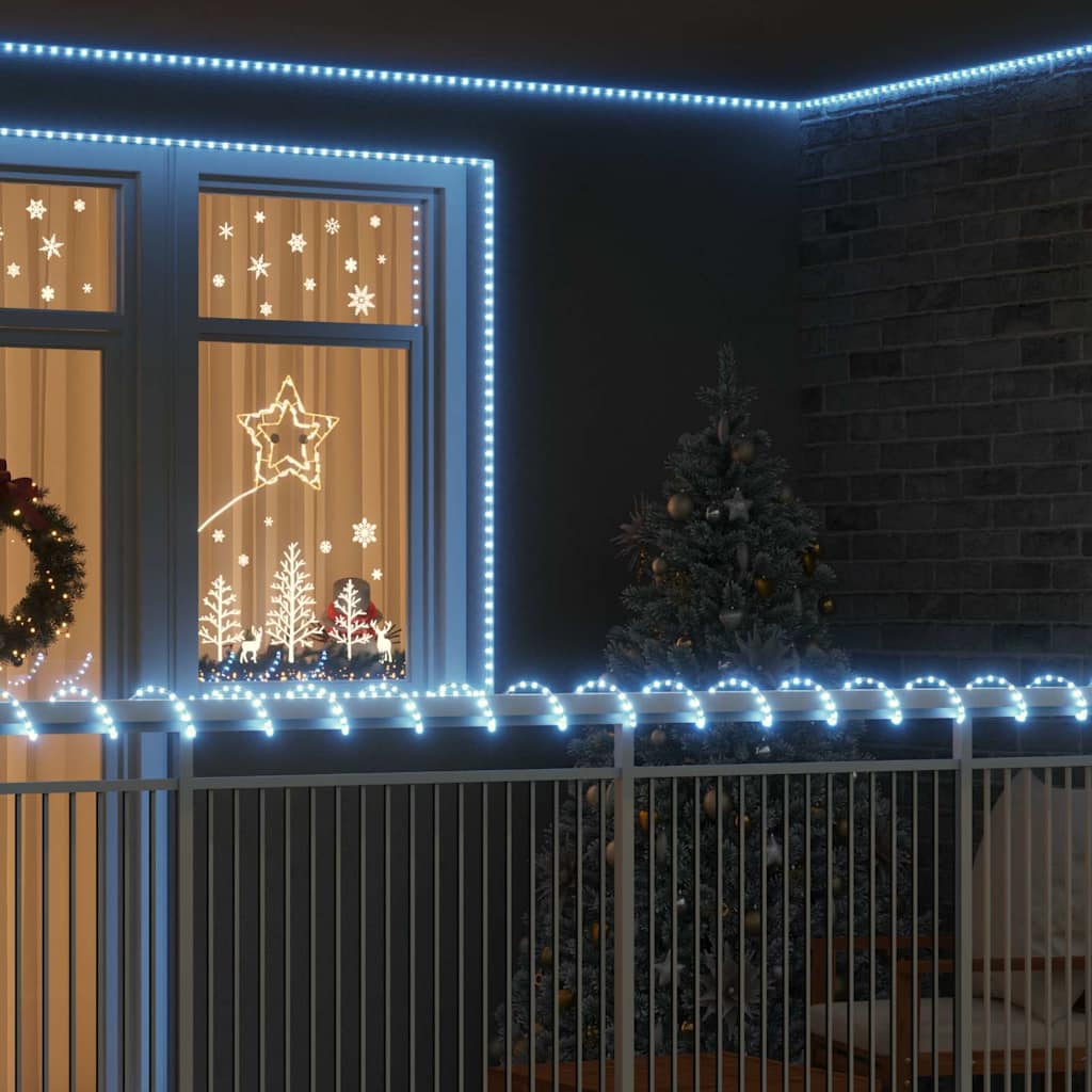 Lichtseil mit 1200 LEDs Kaltweiß 50 m PVC