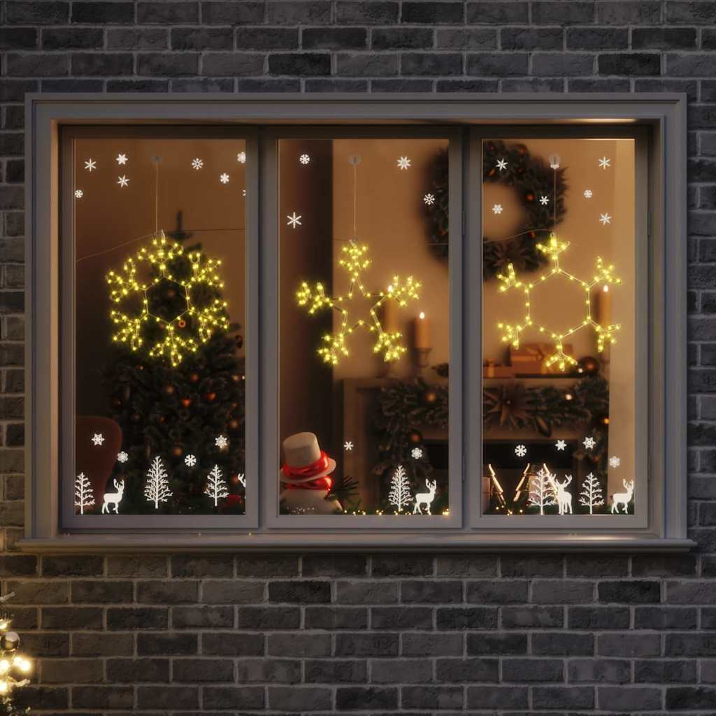 Weihnachtsschneemann 252 LEDs Warmes Weiß 44.5 x 38 cm PVC