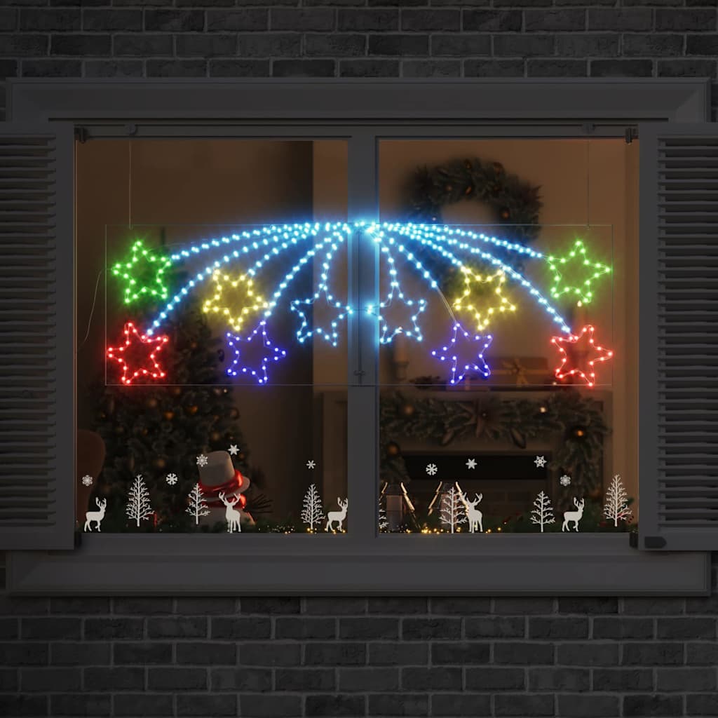 Weihnachtsstern 432 LEDs Mehrfarbig 182 x 58 cm PVC