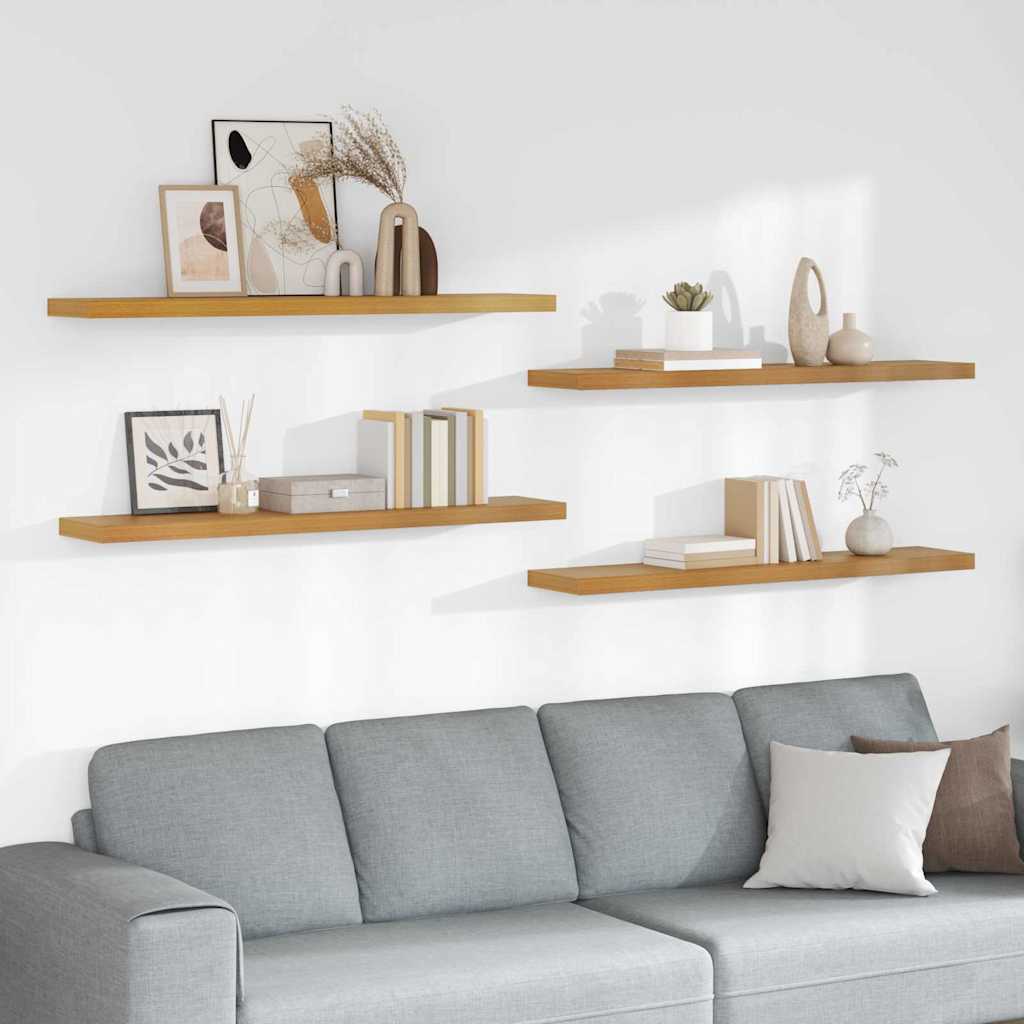 Wandregal 4 stk. Beige 120 x 23,5 x 3,8 cm Holzwerkstoff