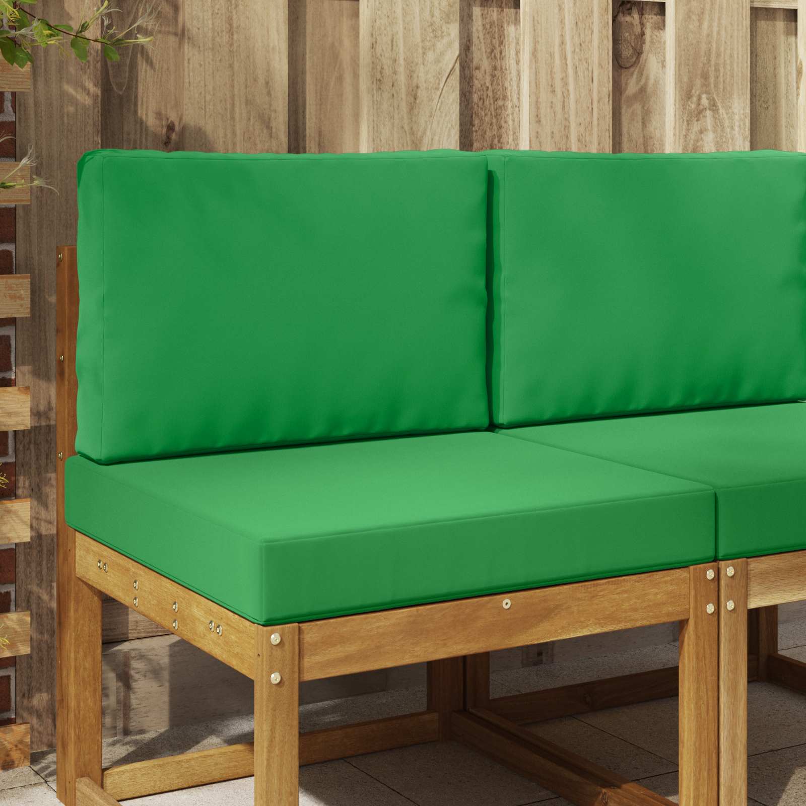 Sofakissen für draußen Polyester Grün 60 x 60 cm