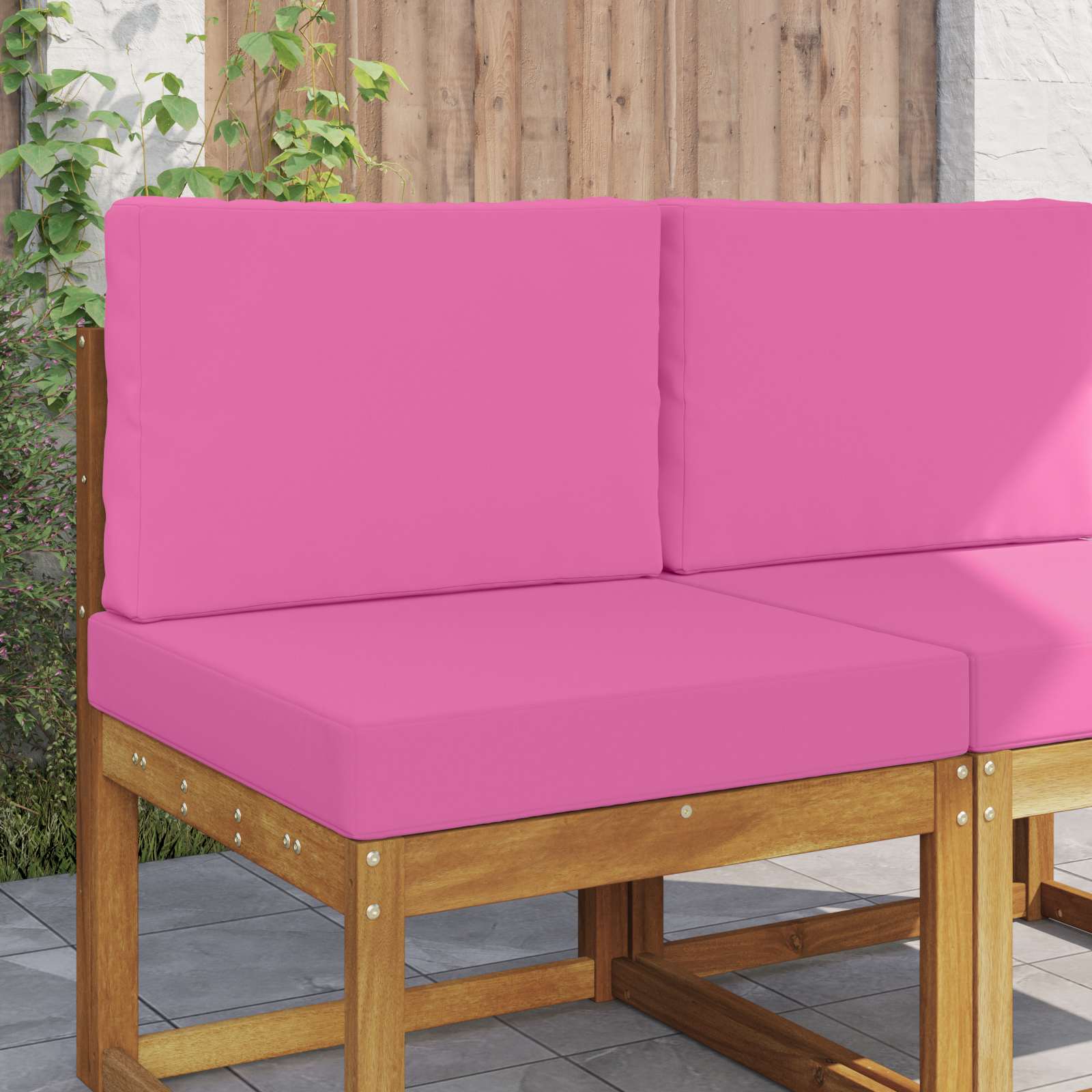 Sofakissen für draußen Polyester Rosa 60 x 60 cm