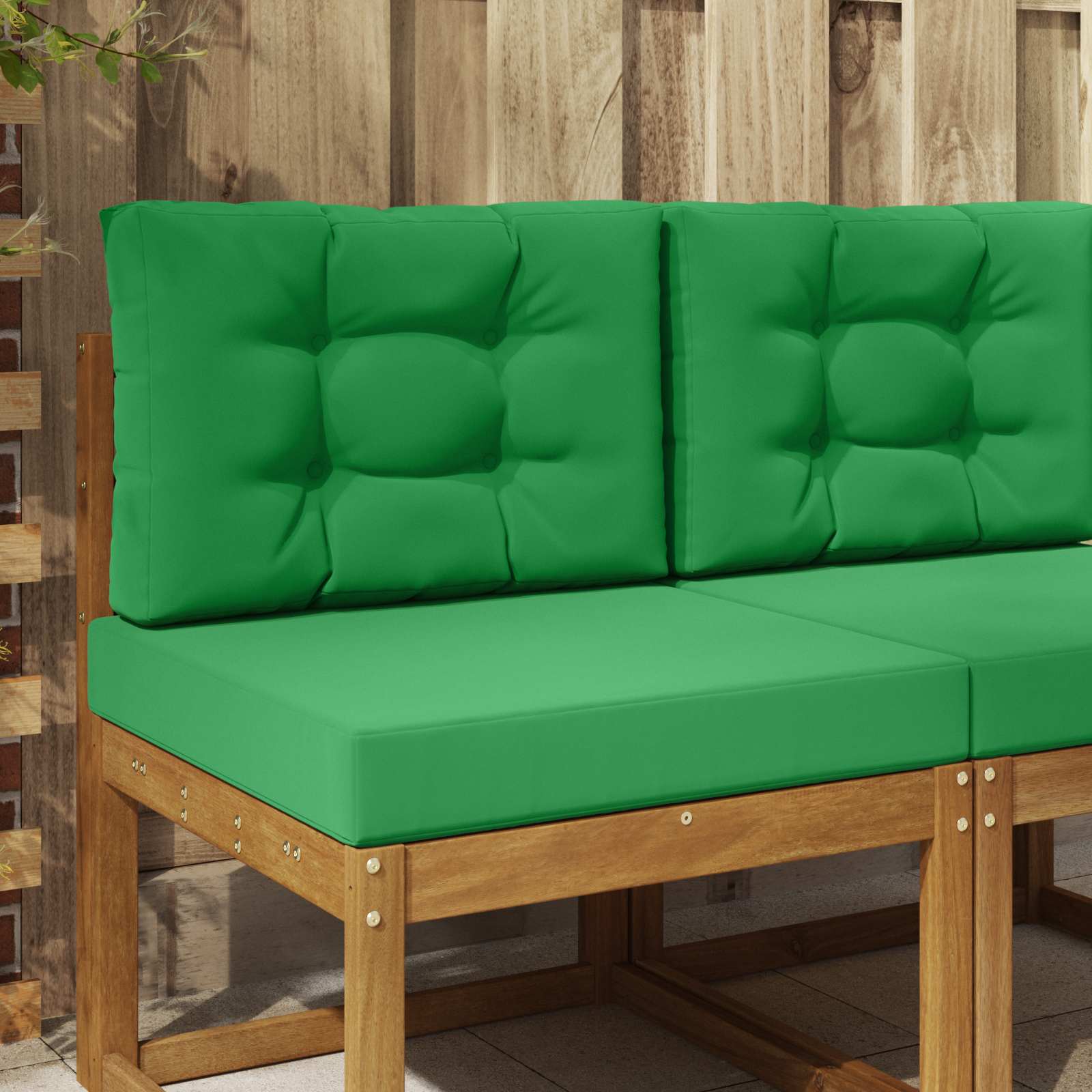 Sofakissen für draußen Polyester Grün 60 x 60 cm