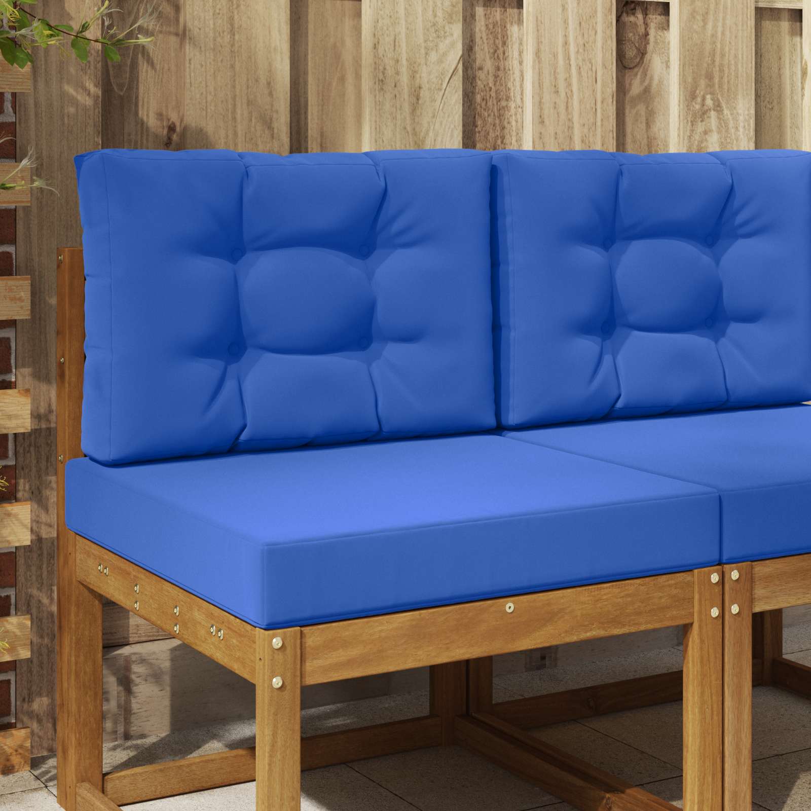 Sofakissen für draußen Polyester Königsblau 60 x 60 cm