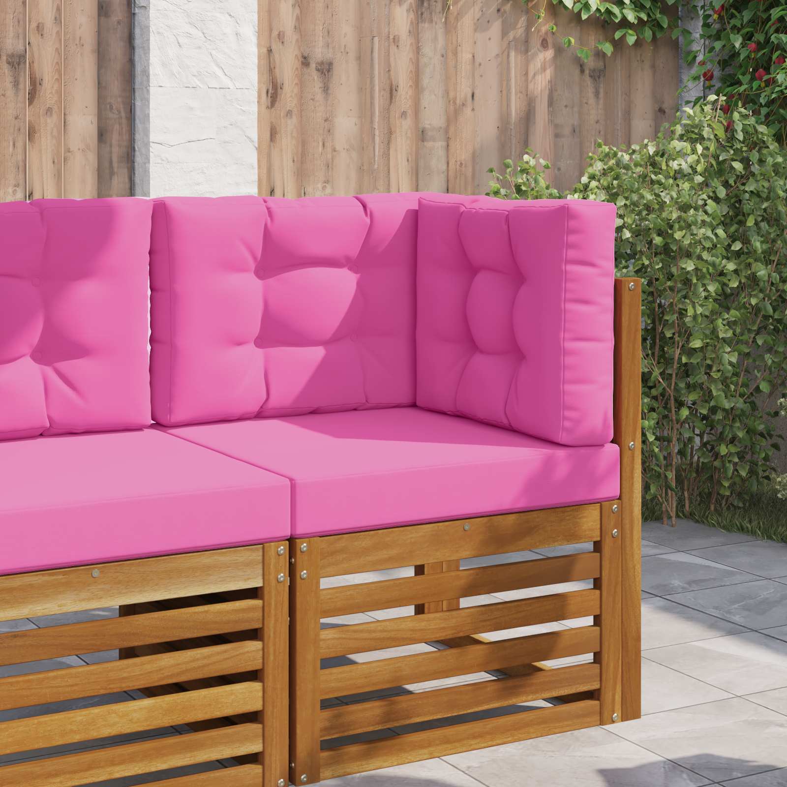 Sofakissen für draußen Polyester Rosa 60 x 60 cm