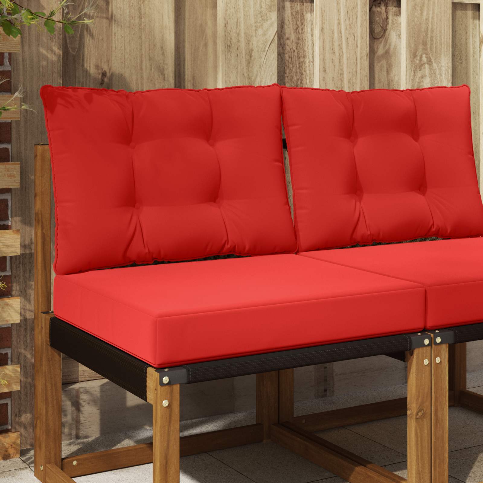 Sofakissen für draußen Polyester Rot 60 x 50,5 cm