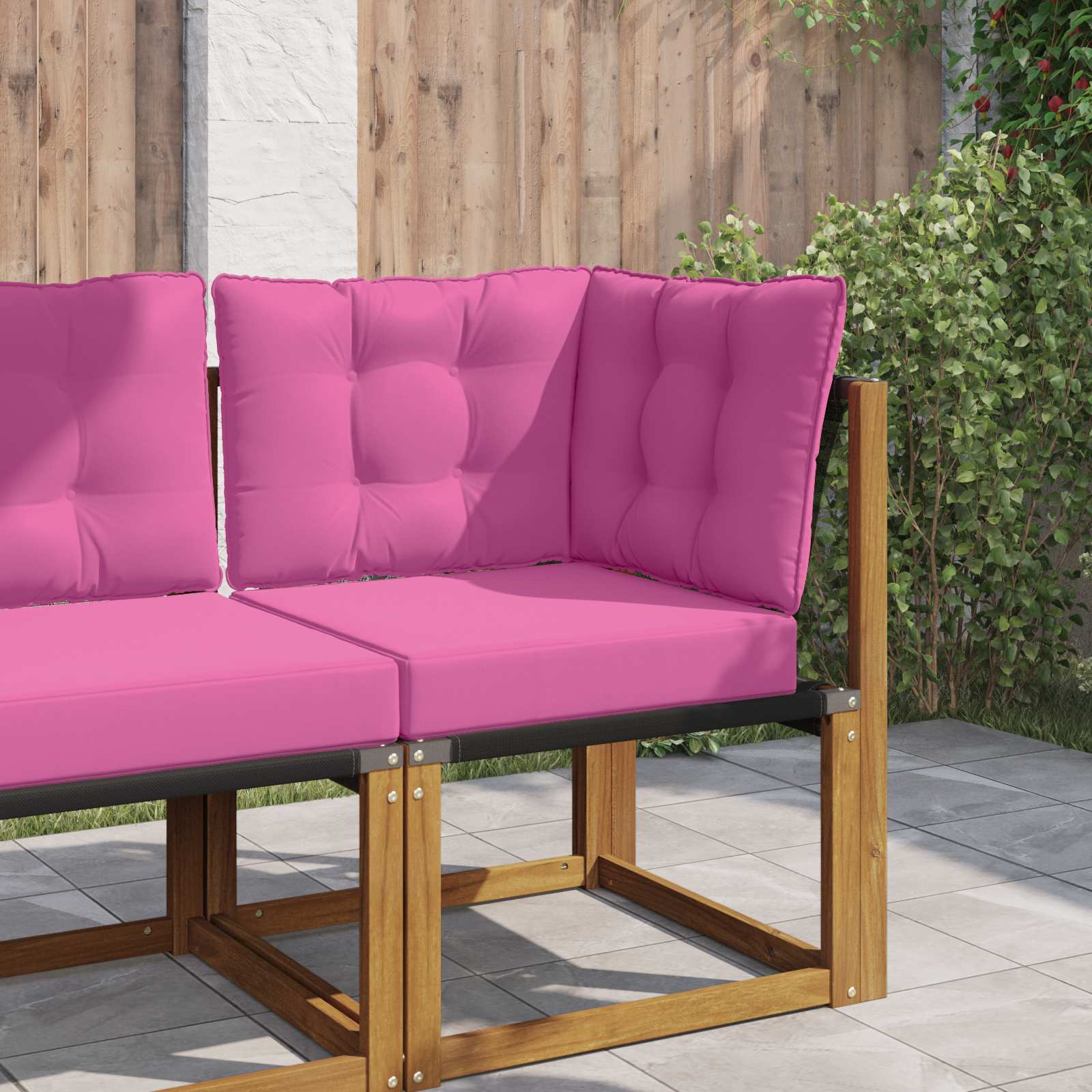 Sofakissen für draußen Polyester Rosa 50,5 x 50,5 cm
