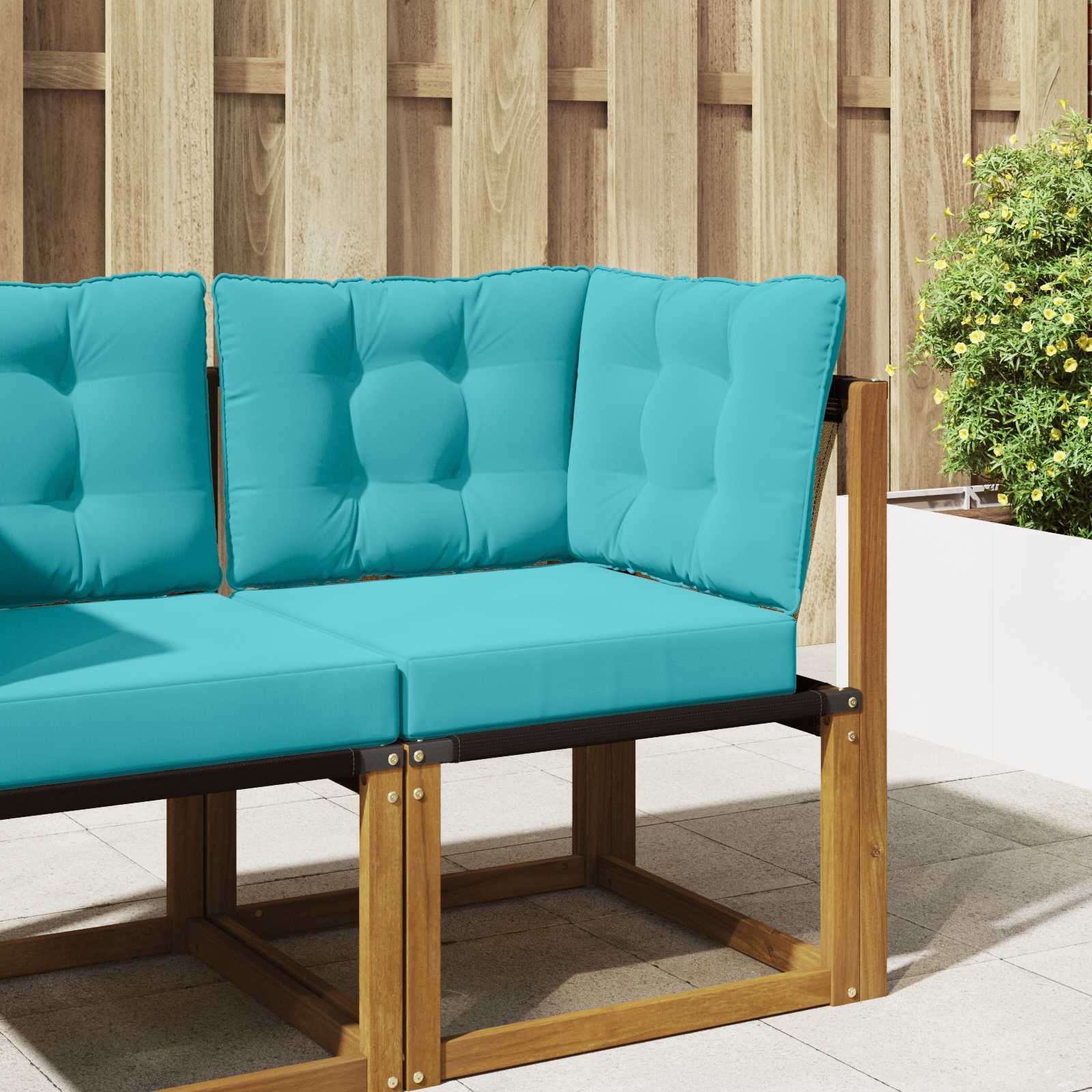 Sofakissen für draußen Polyester Türkis 50,5 x 50,5 cm