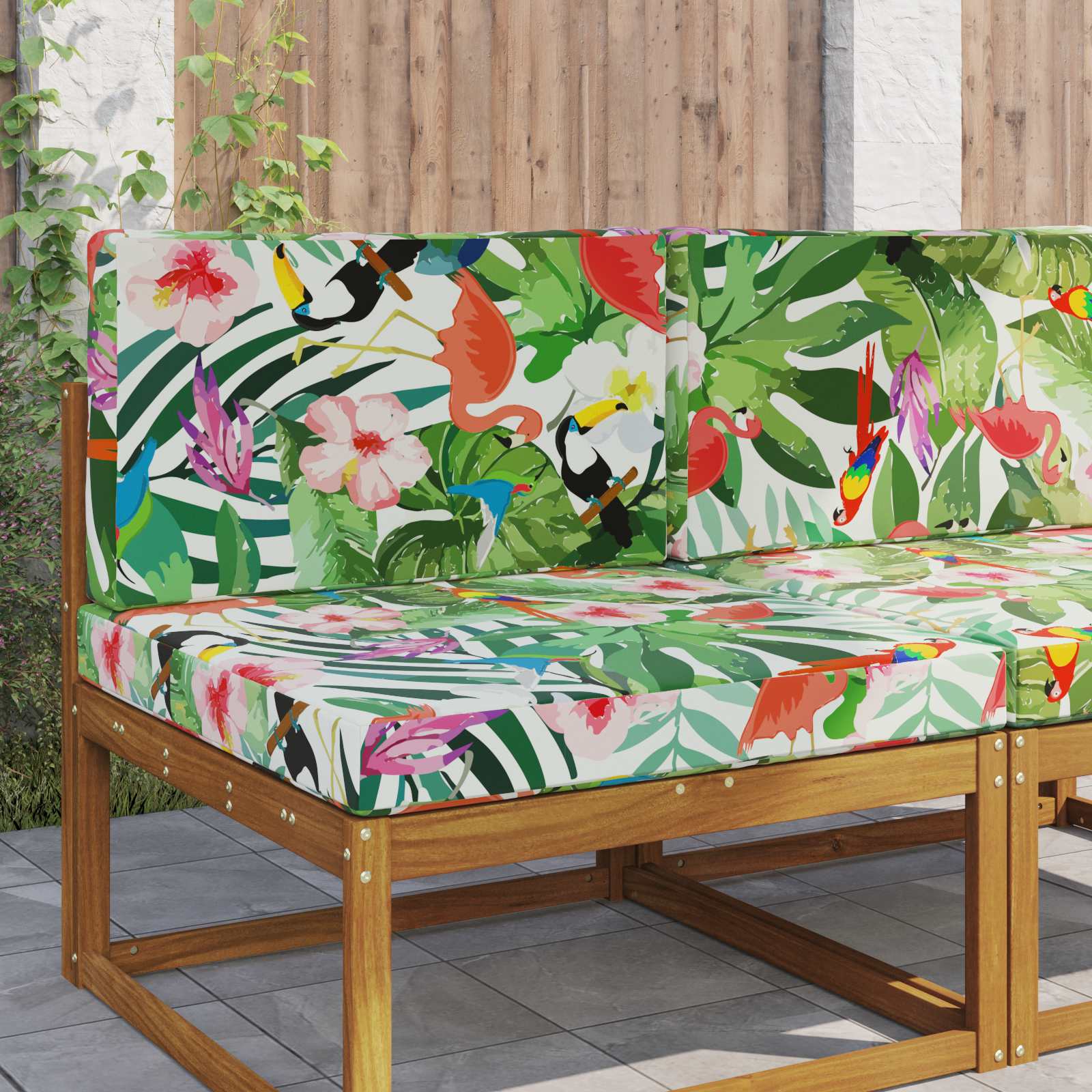 Sofakissen für draußen Polyester Bunt 80 x 80 cm