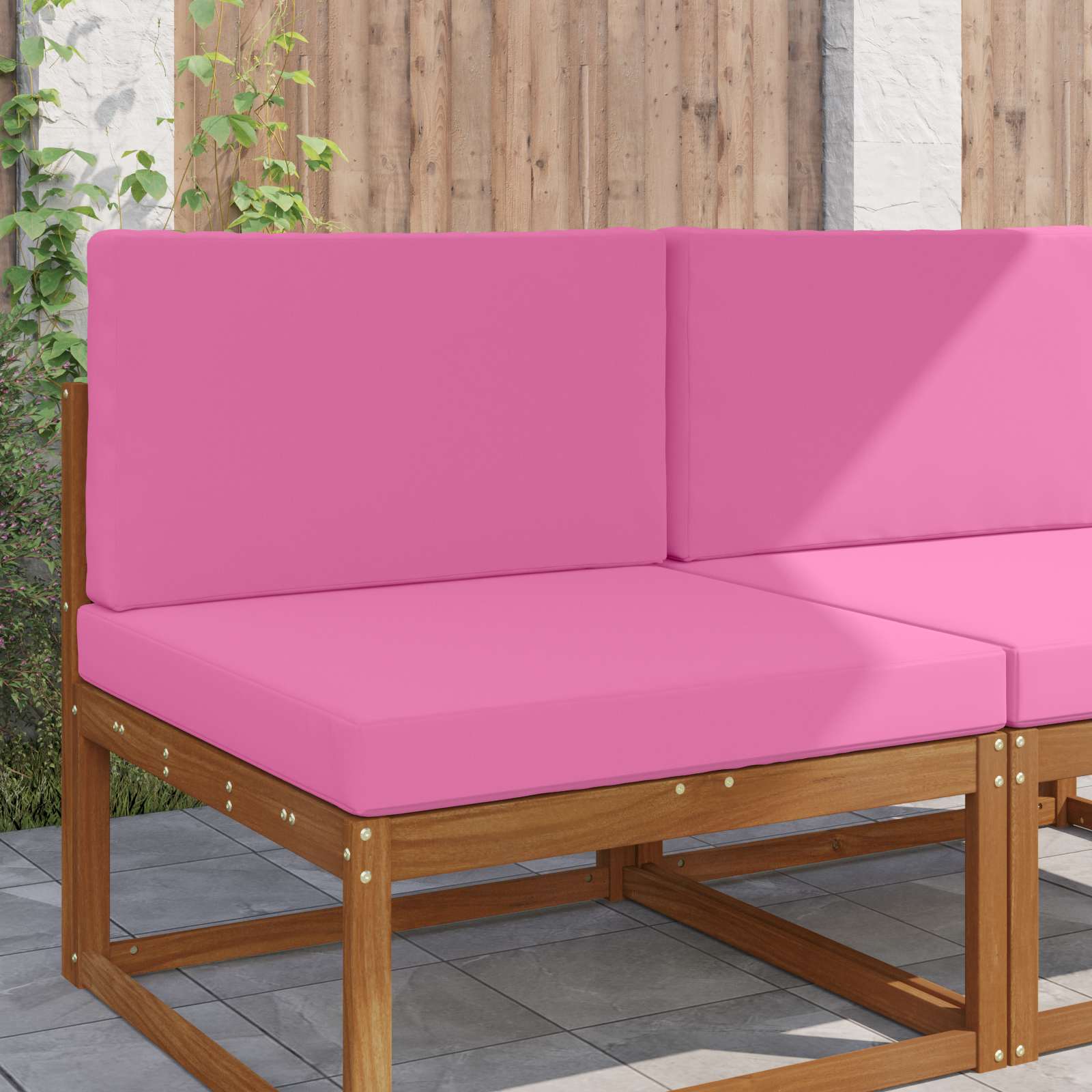 Sofakissen für draußen Polyester Rosa 80 x 80 cm