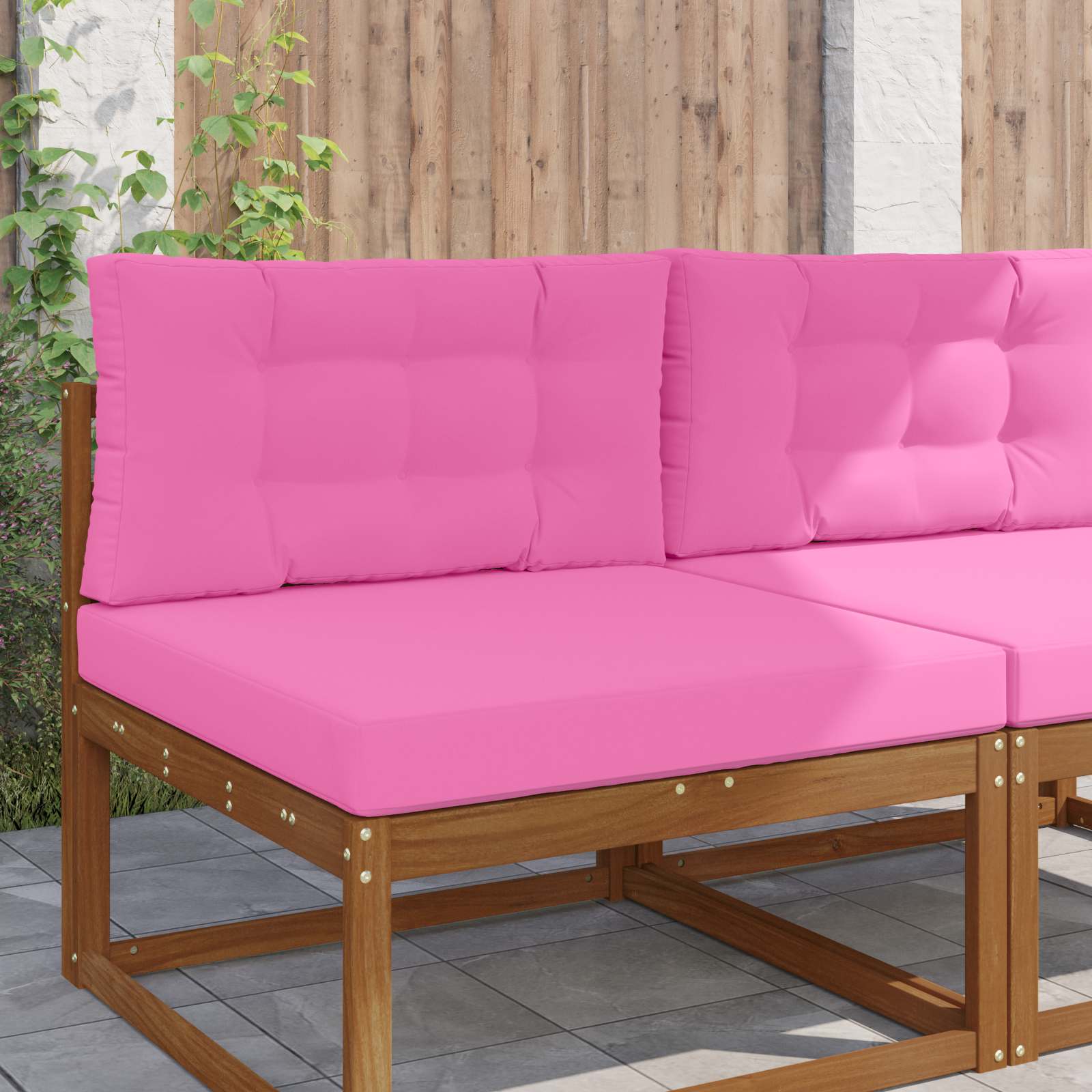 Sofakissen für draußen Polyester Rosa 80 x 80 cm