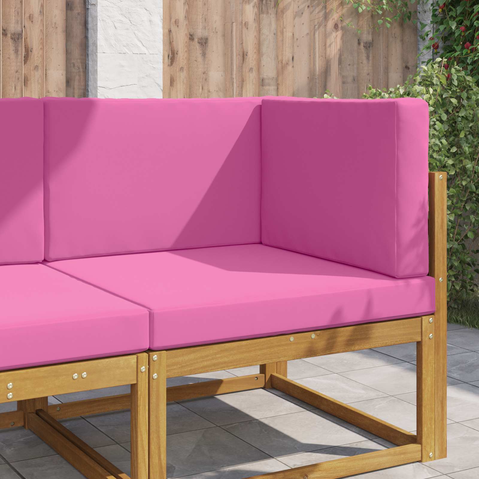 Sofakissen für draußen Polyester Rosa 80 x 80 cm