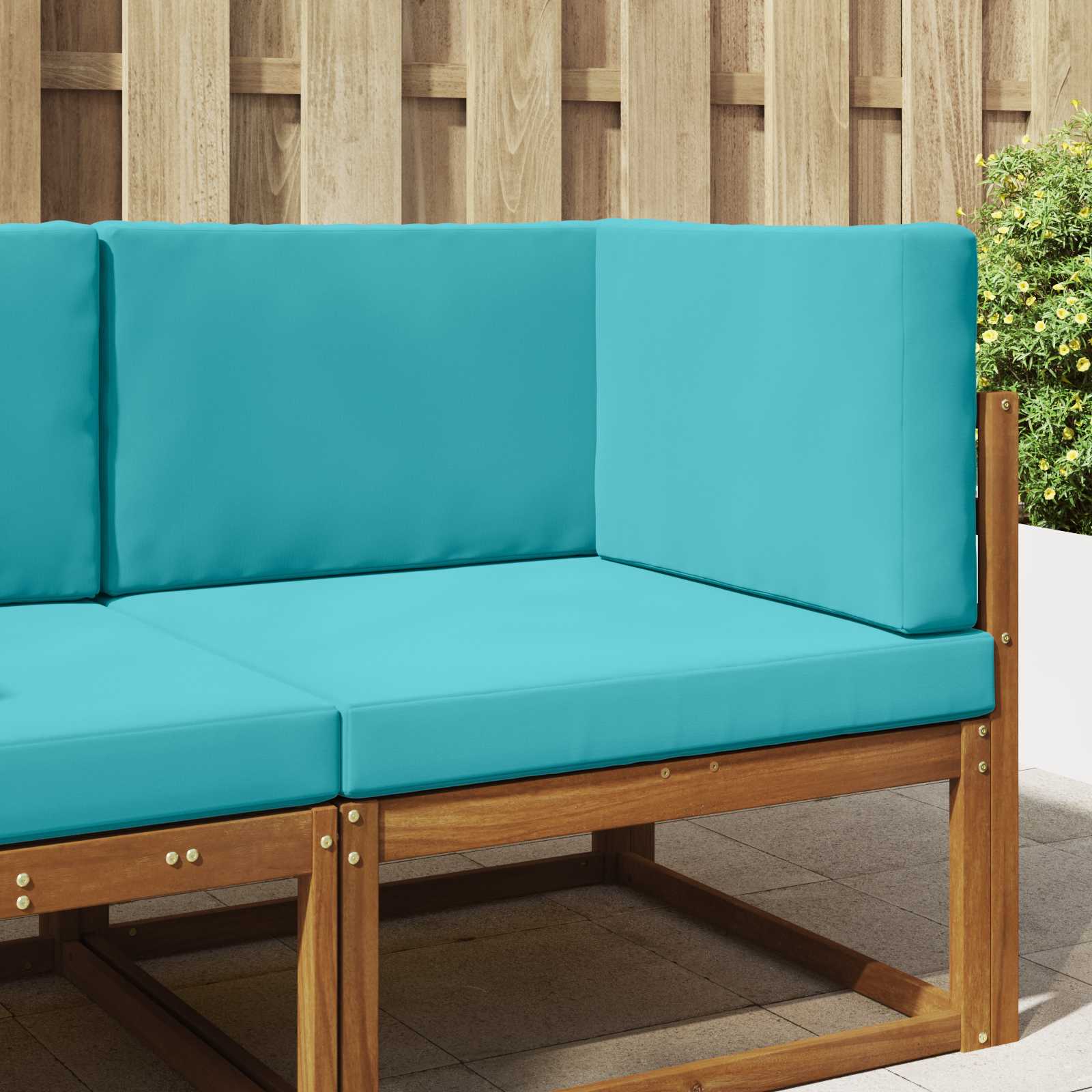 Sofakissen für draußen Polyester Türkis 80 x 80 cm