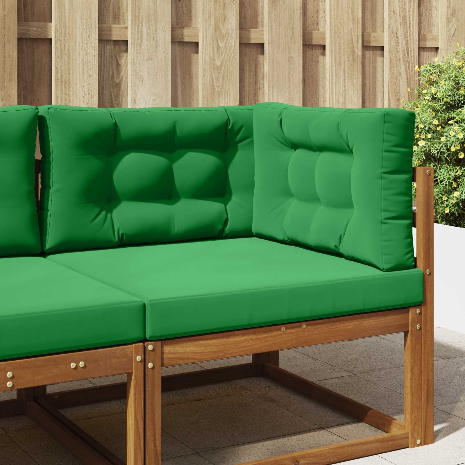 Sofakissen für draußen Polyester Grün 80 x 80 cm