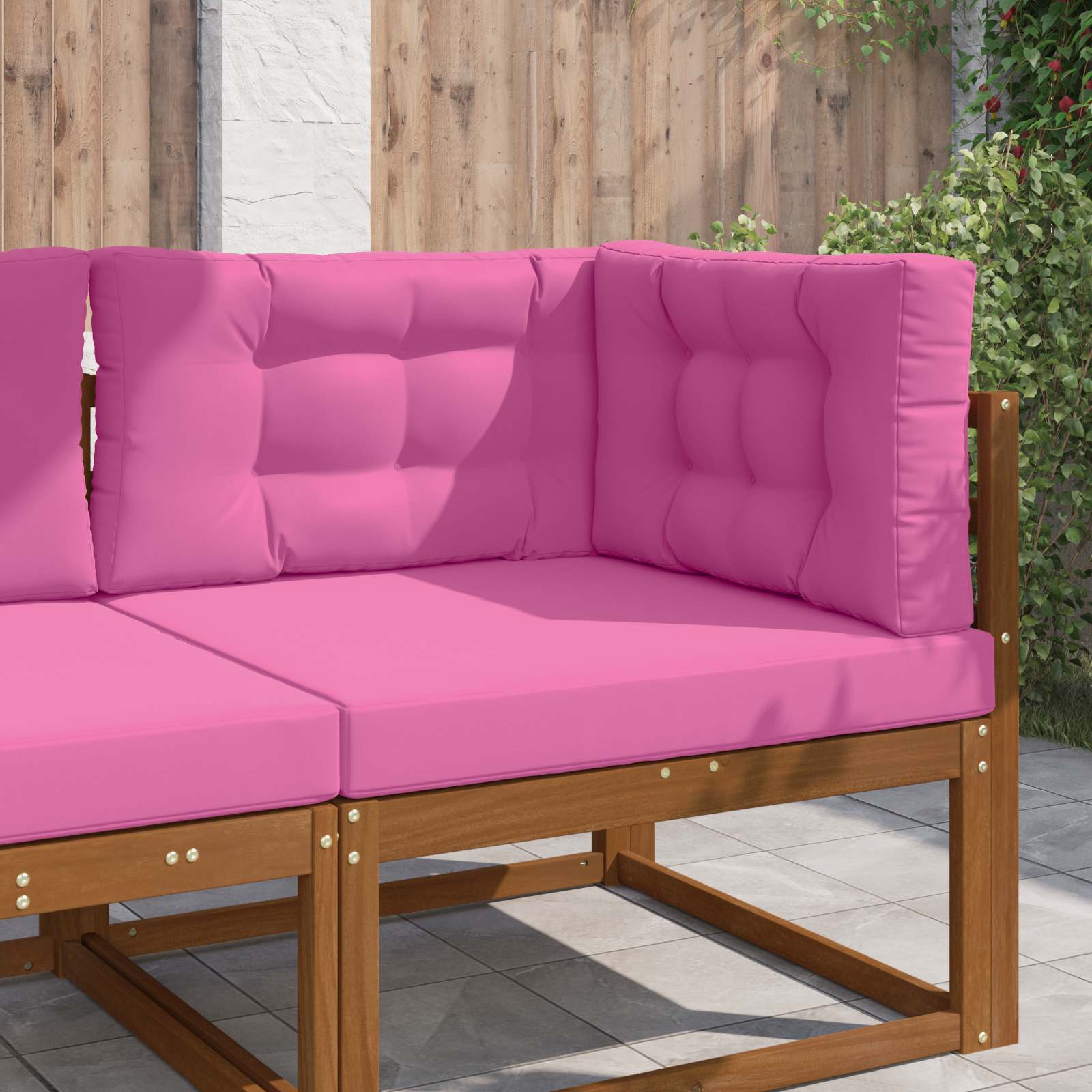 Sofakissen für draußen Polyester Rosa 80 x 80 cm