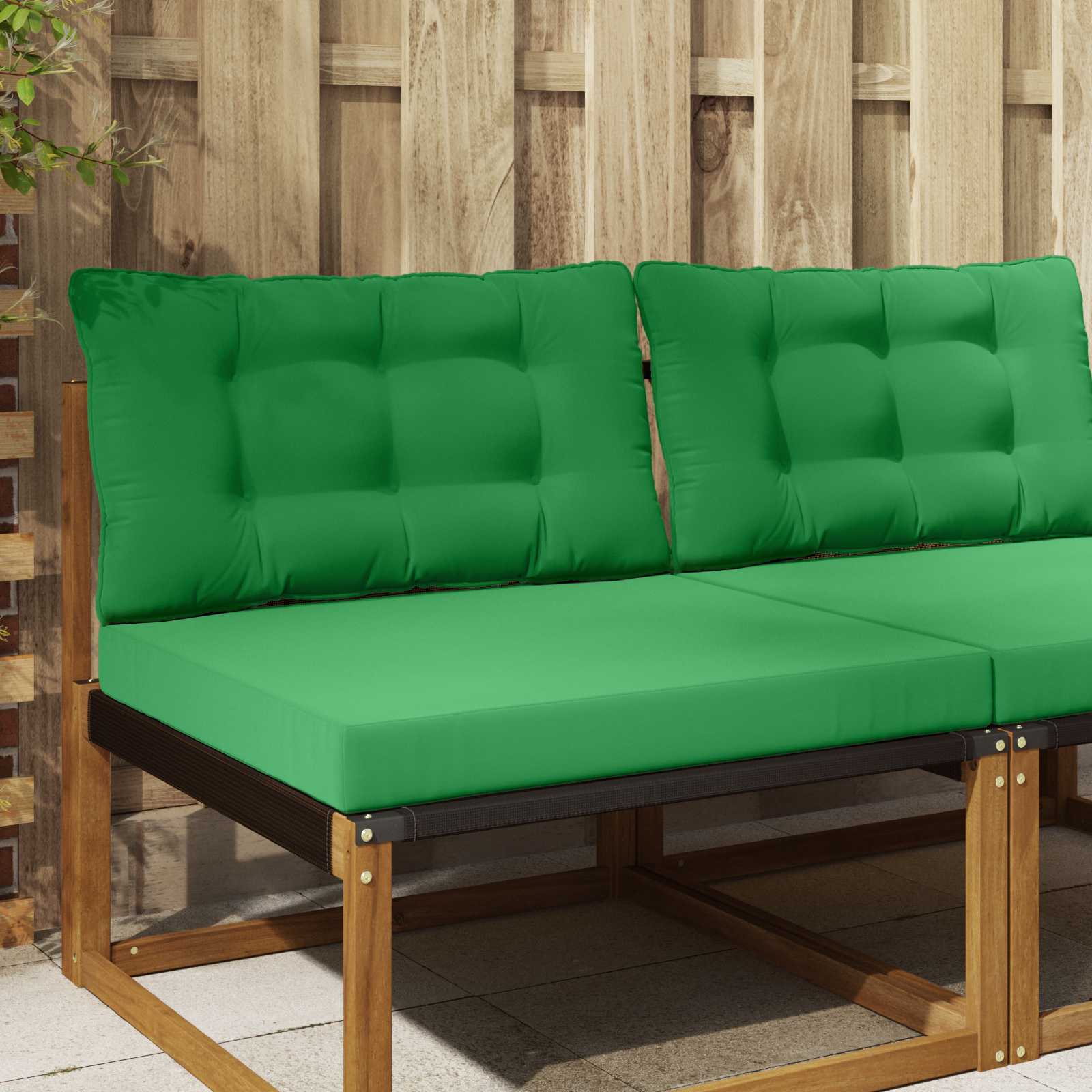 Sofakissen für draußen Polyester Grün 80 x 68,5 cm