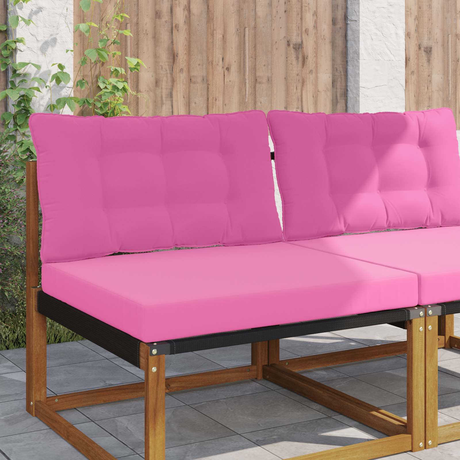 Sofakissen für draußen Polyester Rosa 80 x 68,5 cm