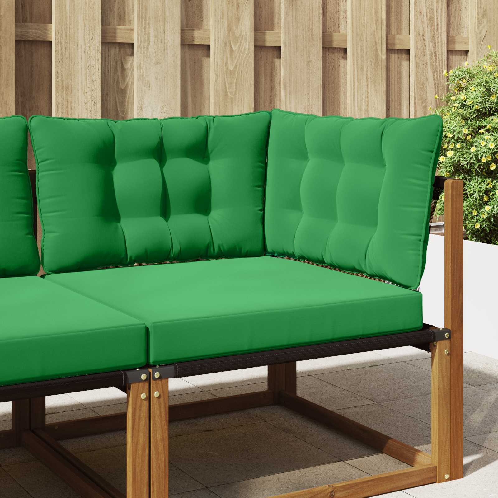 Sofakissen für draußen Polyester Grün 68,5 x 68,5 cm
