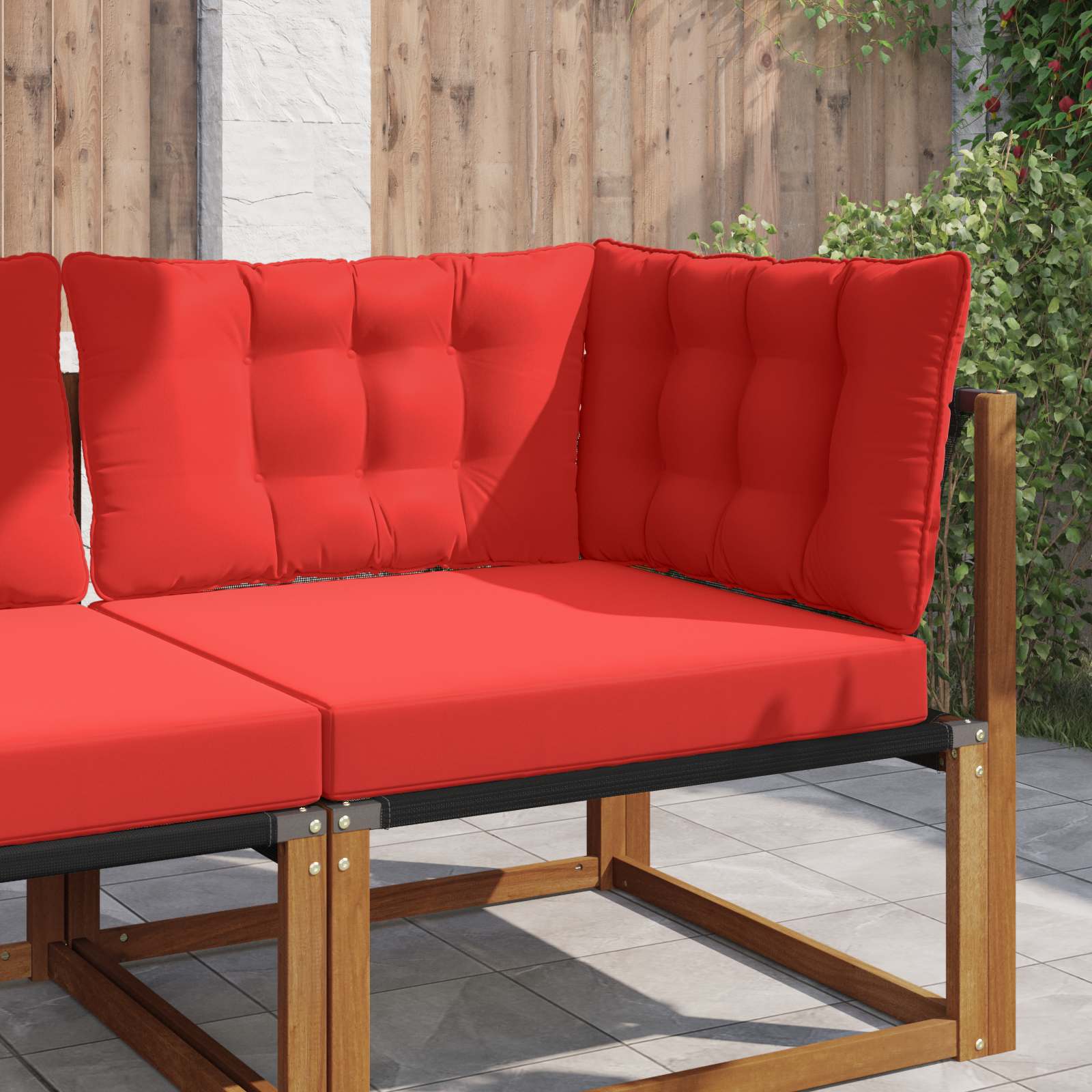Sofakissen für draußen Polyester Rot 68,5 x 68,5 cm