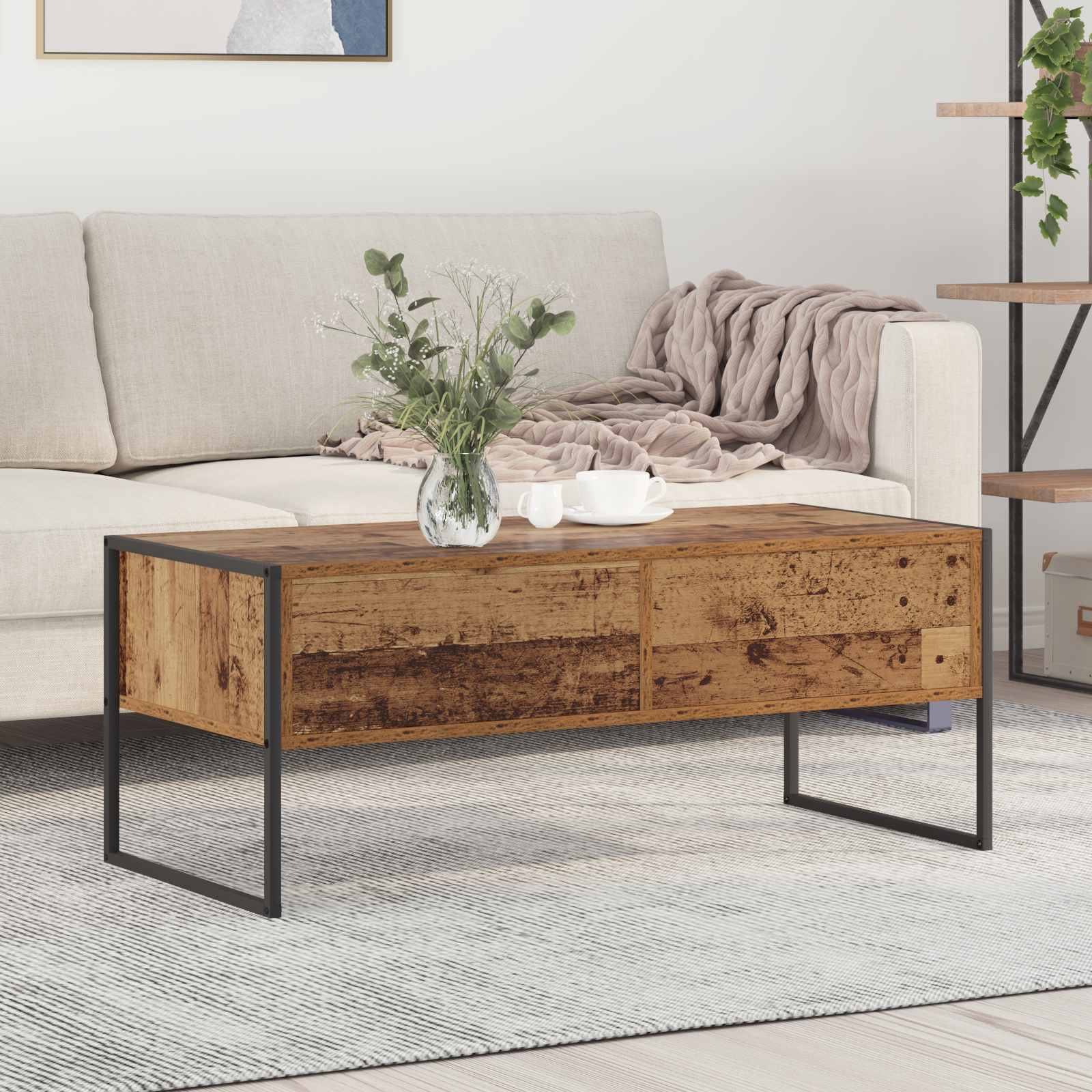 Couchtisch Altholz 100 x 46 x 40 cm Holzwerkstoff