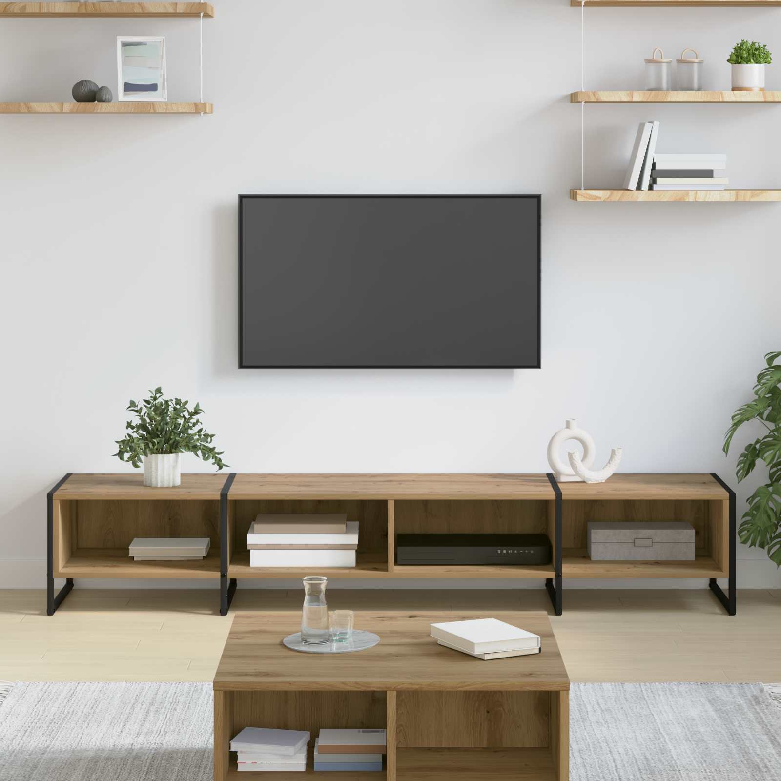 TV-Schränk 170,5 x 36 x 30,5 cm Kunsthandwerk Eiche