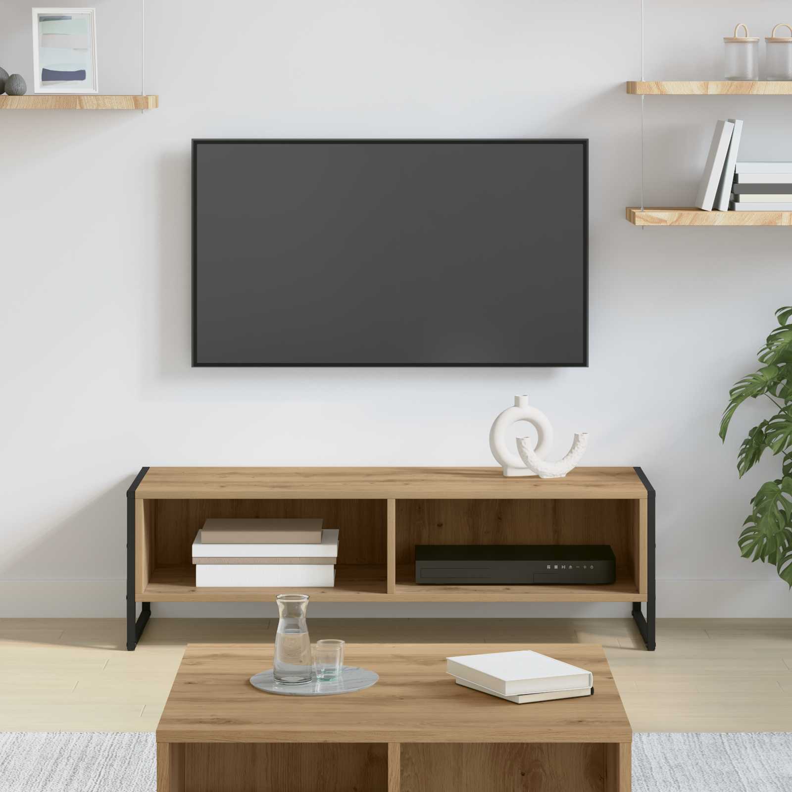 TV-Schränk 100 x 36,5 x 30,5 cm Kunsthandwerk Eiche