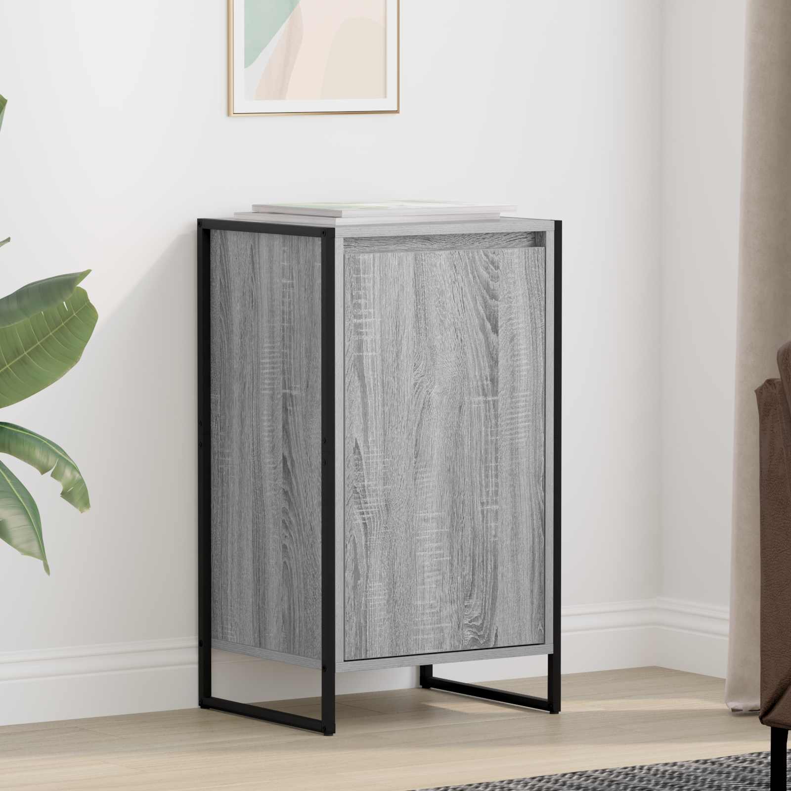 Sideboard Sonoma-Grau 43 x 36 x 75,5 cm Holzwerkstoff