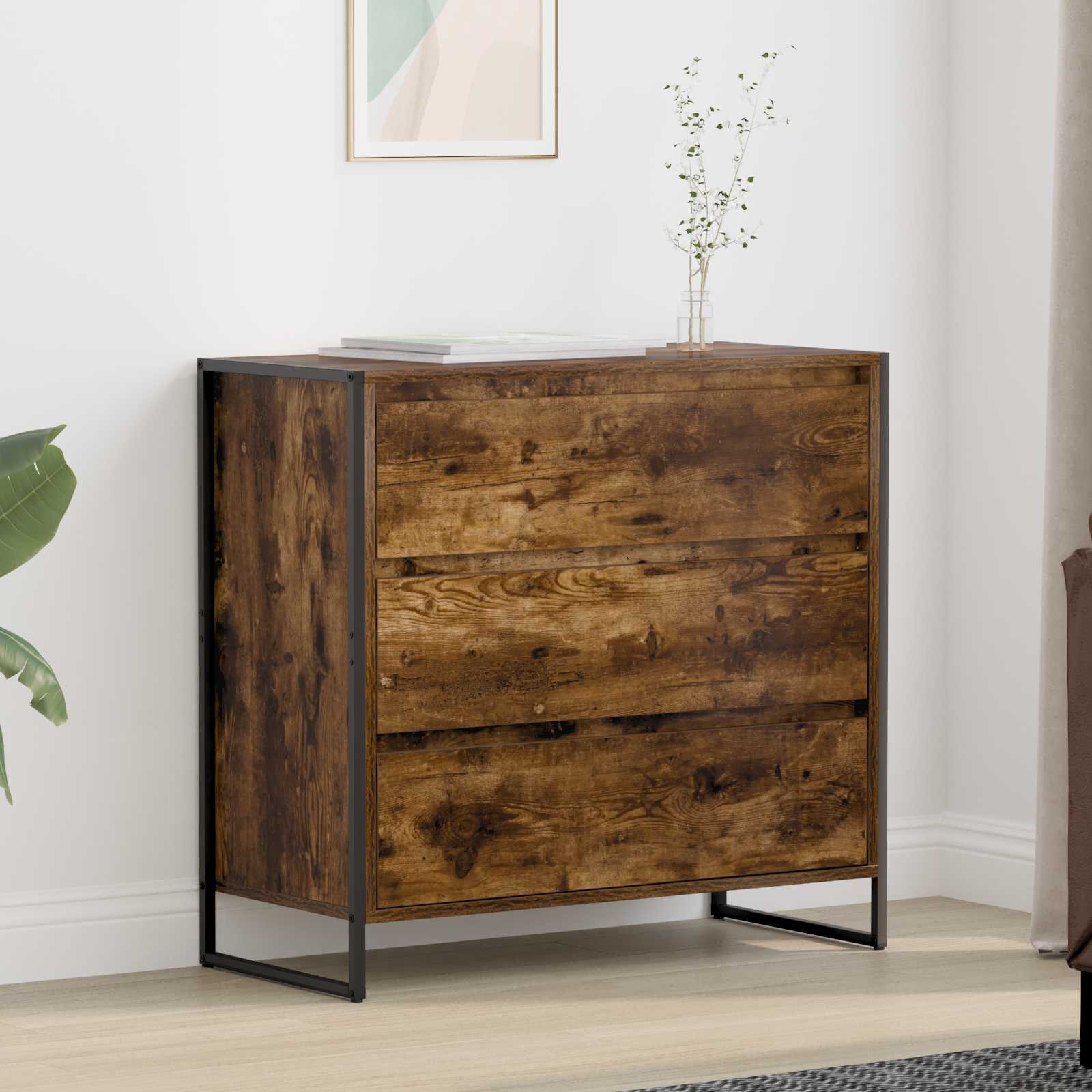 Sideboard Raucharbe 79 x 36 x 75.5 cm Holzwerkstoff