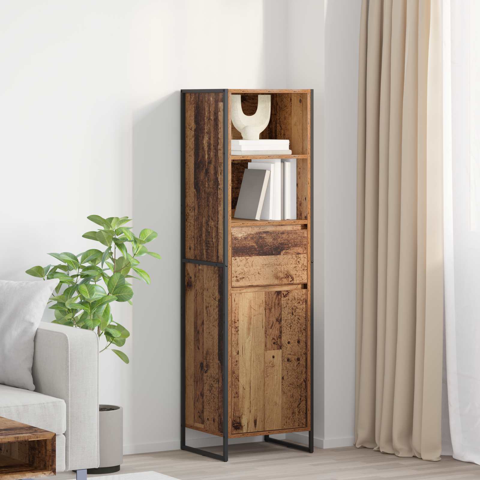 Bücherregal Altholz 43 x 36 x 150,5 cm Holzwerkstoff